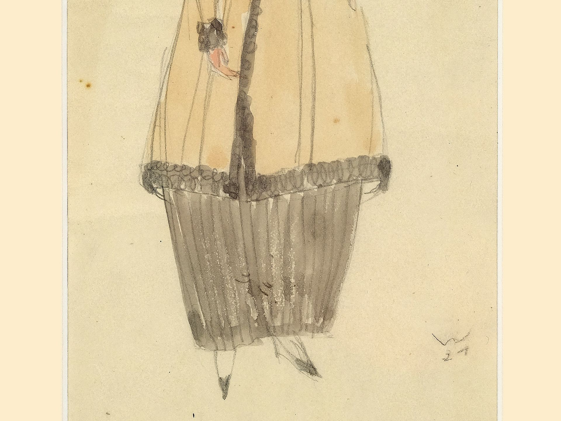 Eduard Josef Wimmer-Wisgrill, Vienna 1882 - 1961 Vienna, Fashion design for the Wiener Werkstätte - Image 3 of 4