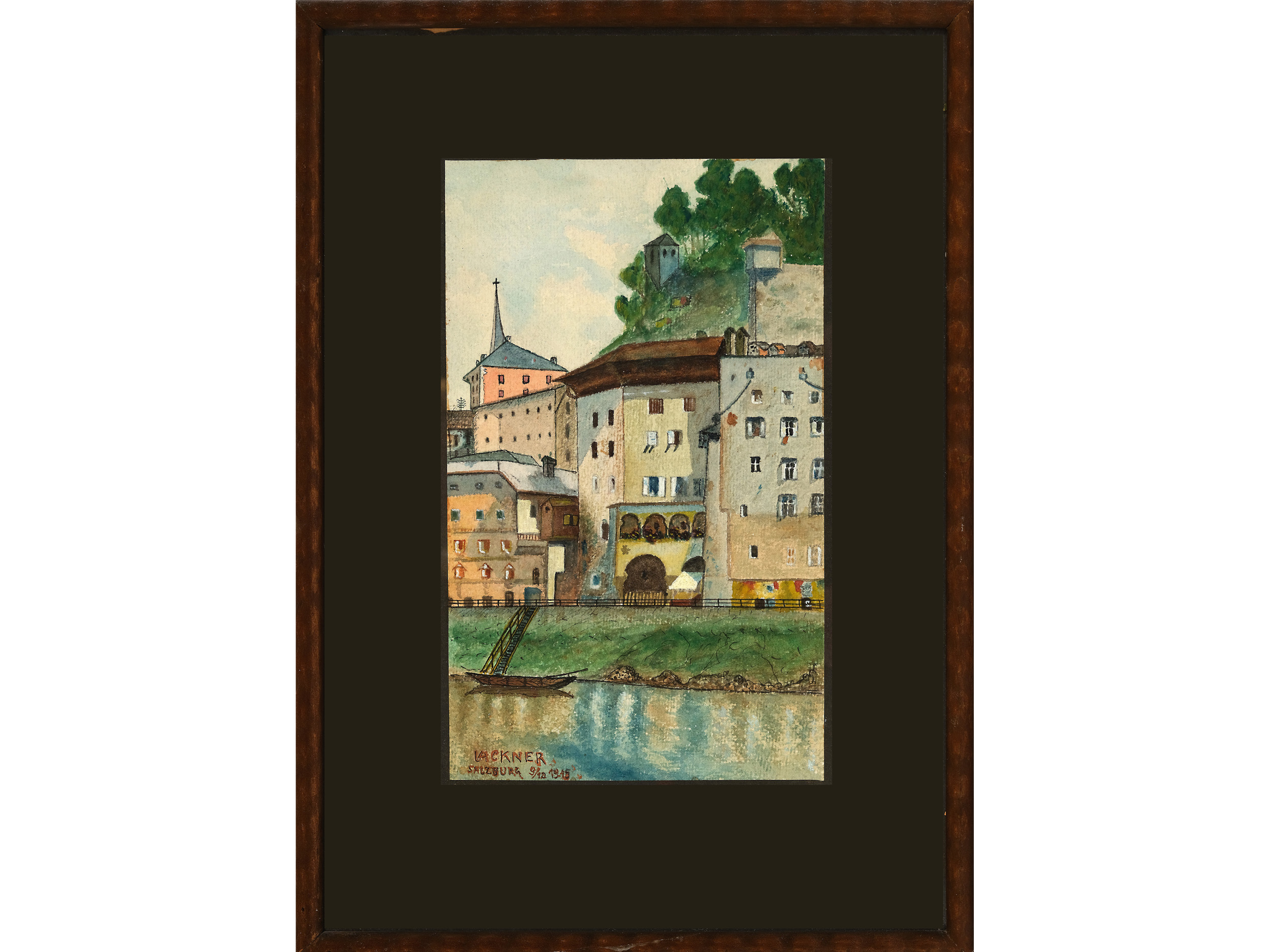 Unknown watercolourist, 19th/20th century, Motif from Salzburg - Image 2 of 4