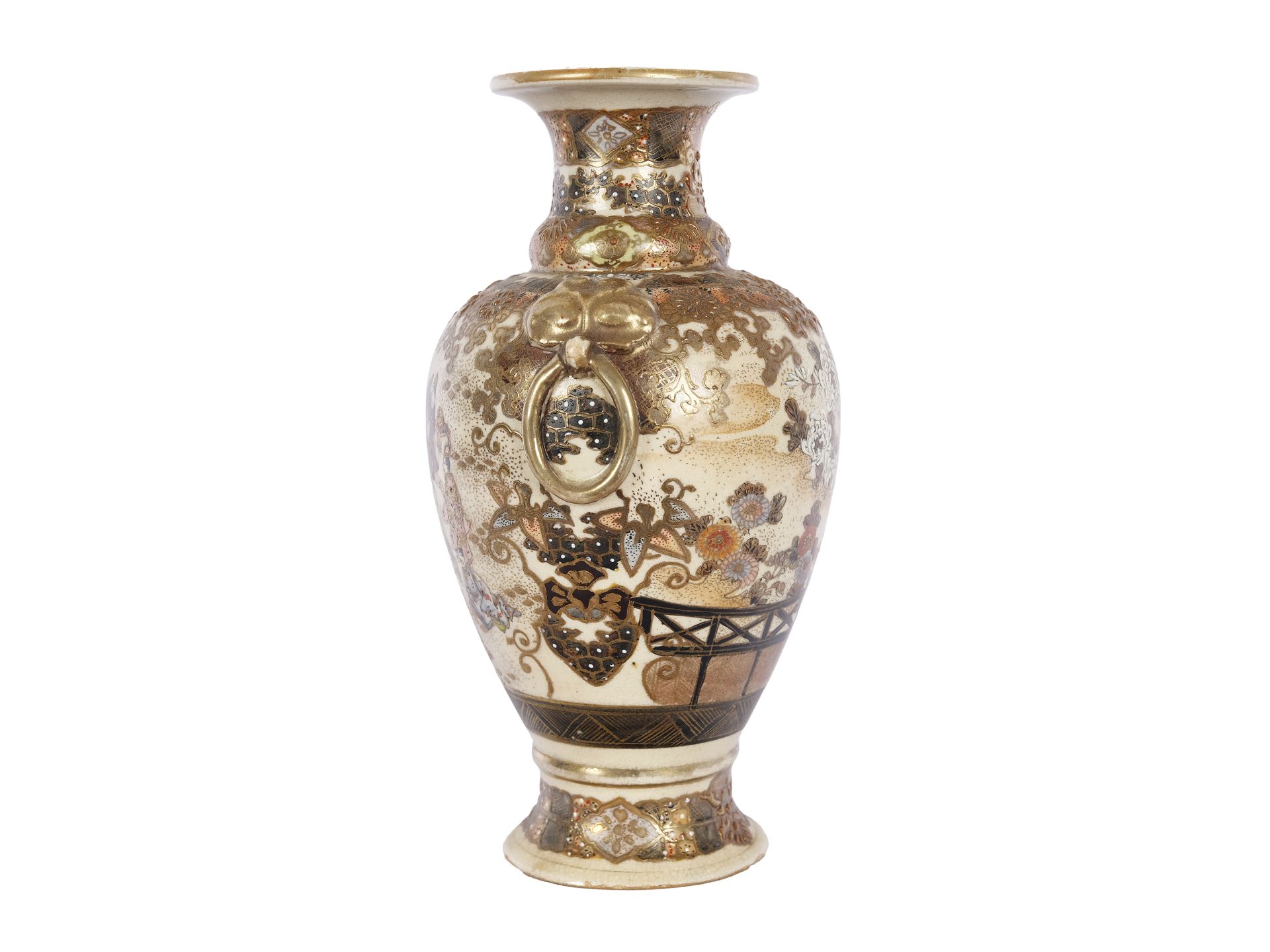 Satsuma vase, Japan - Image 3 of 4