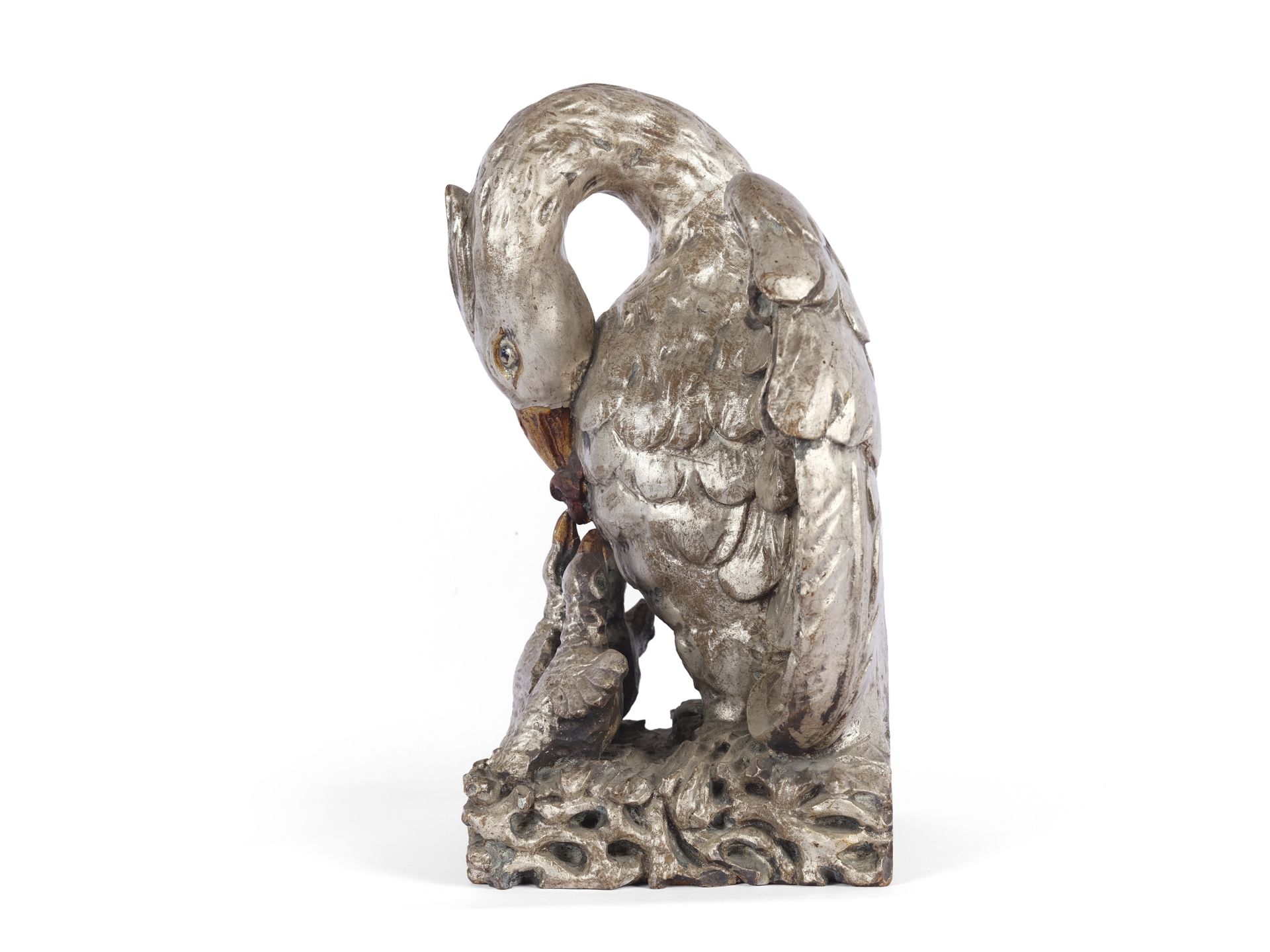 Pelican symbolising the sacrificial death of Christ, South German, mid 18th century - Image 4 of 6