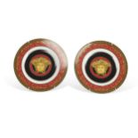 Rosenthal x Versace, Medusa, pair of round plates