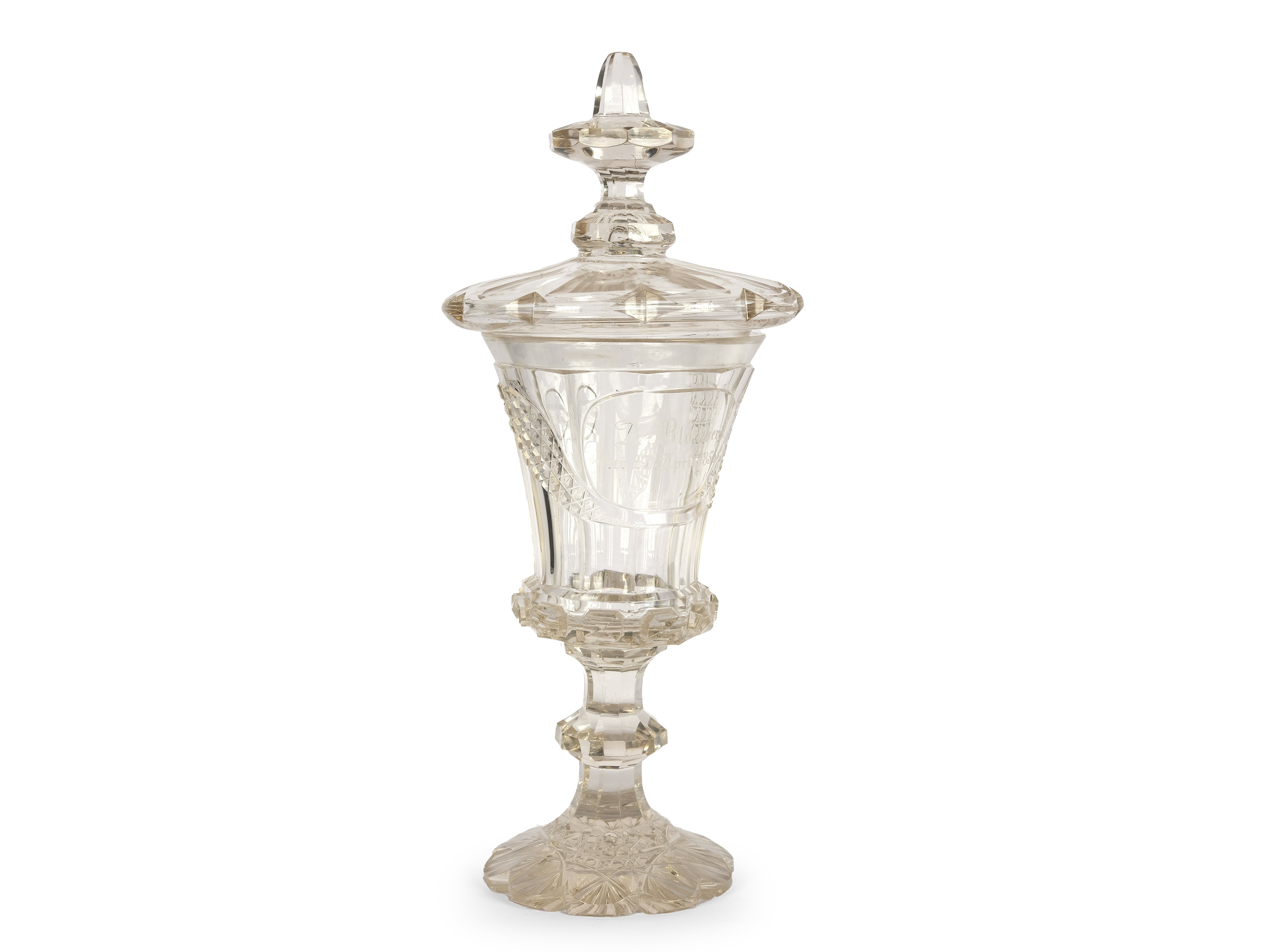Lidded goblet, mid 19th century - Image 5 of 8