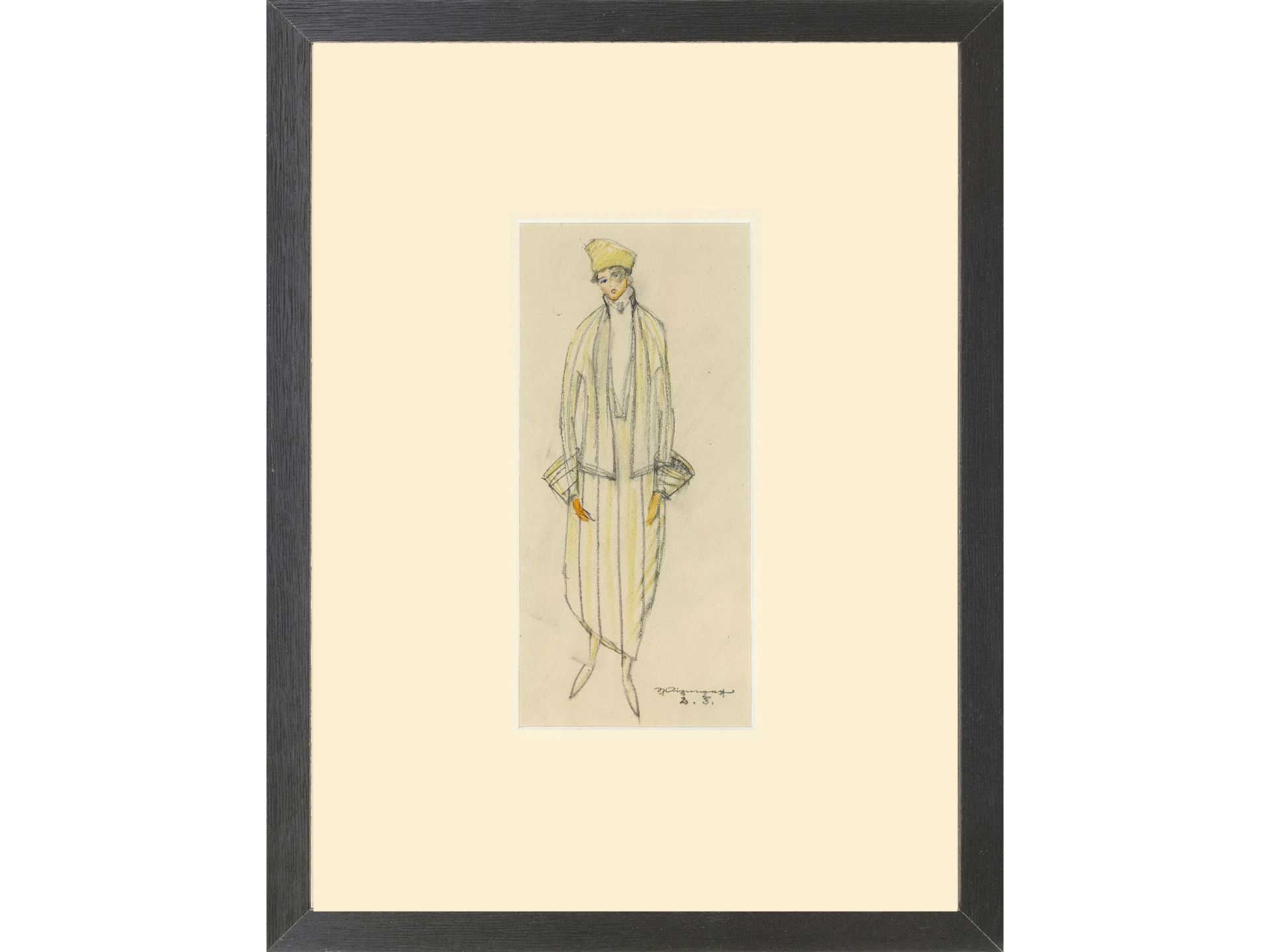 Eduard Josef Wimmer-Wisgrill, Vienna 1882 - 1961 Vienna, Fashion design for the Wiener Werkstätte - Image 2 of 3