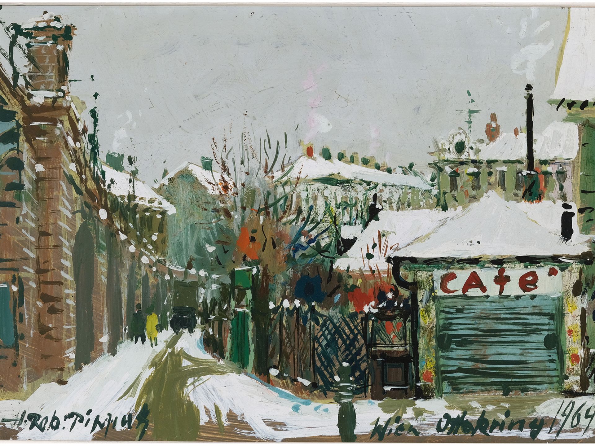 Hans Robert Pippal, Vienna 1915 - 1998 Vienna, Winter in Ottakring