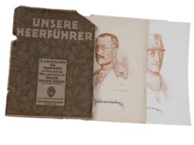 Unsere Heerführer, 5. Lieferung 40 Porträts, Im Felde nach der Natur gezeichnet von Maler Oskar Brüc