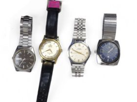 Mixed lot: 4 wristwatches