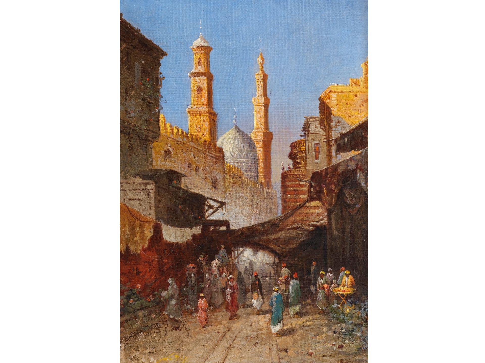 Painter of Orientalism, Oriental street scene