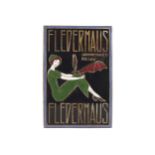 Fritz Lang, Österreich, 1880 - 1976, Plakette Cabaret Fledermaus, in der Art der Wiener Werkstätte