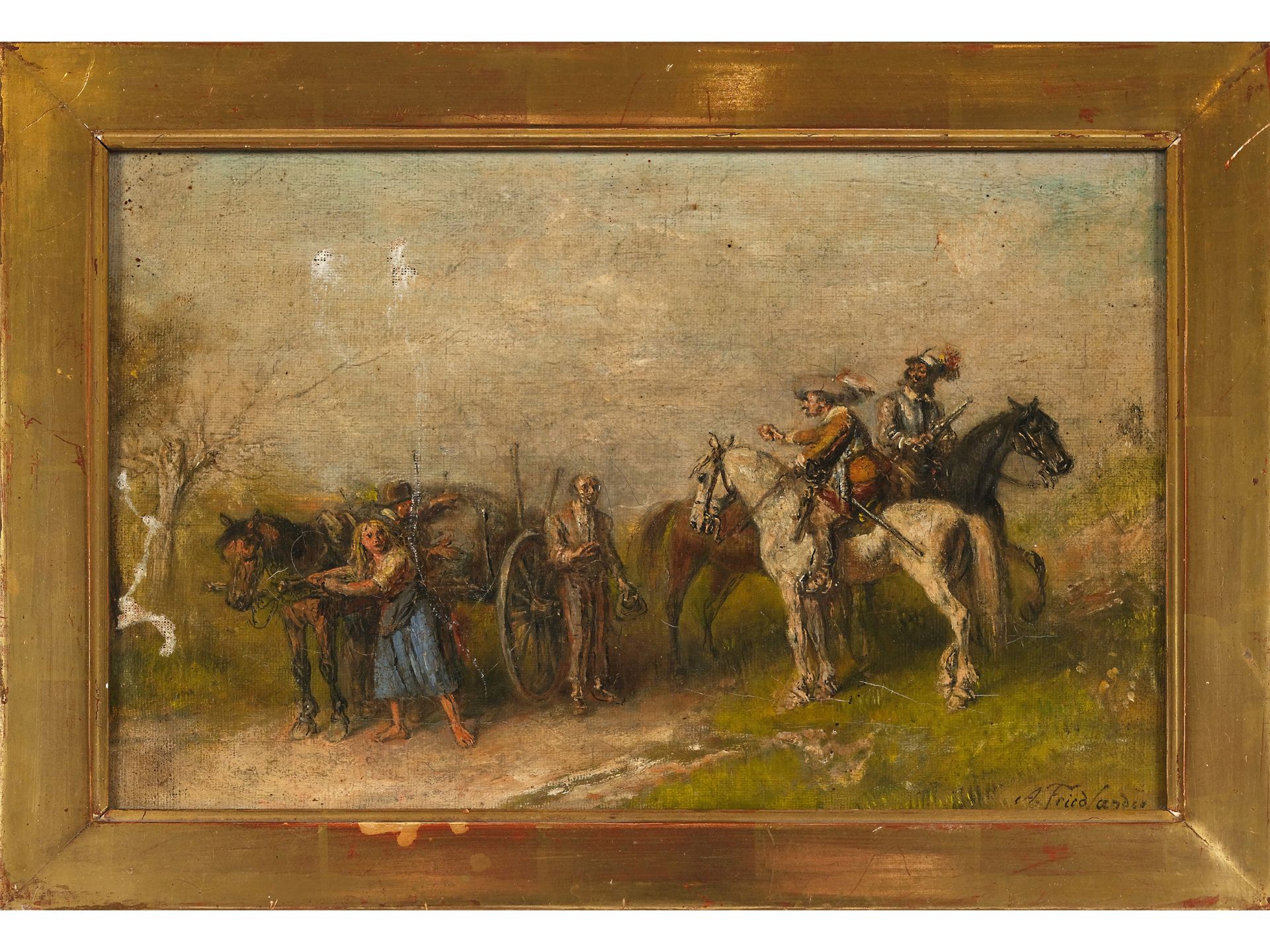 Alfred Friedländer, Wien 1860 - 1933 Wien, Zwei Reiter zu Pferd - Bild 2 aus 4