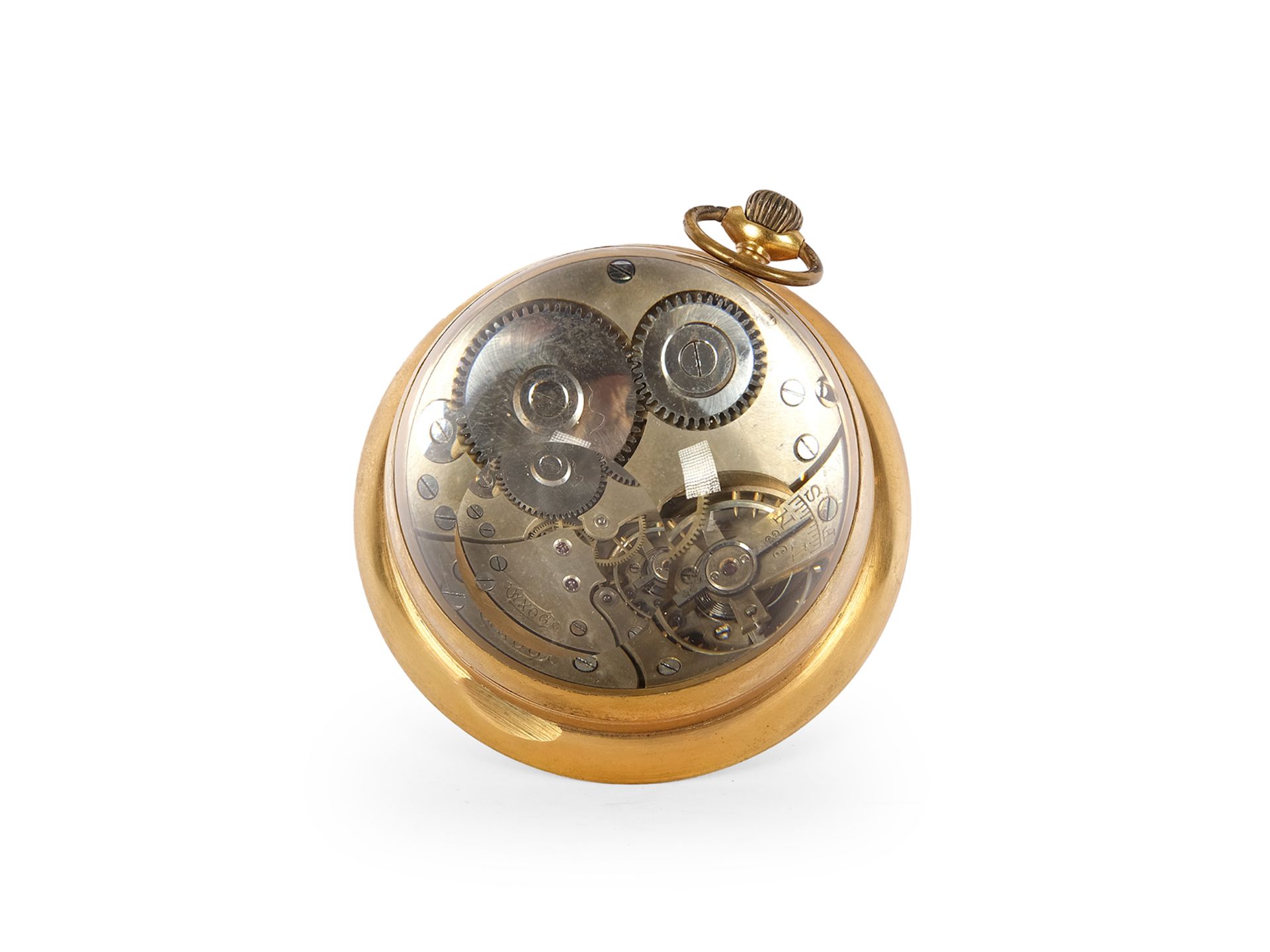 Kleine Kugeluhr mit Golfer, um 1910/20 - Bild 4 aus 4