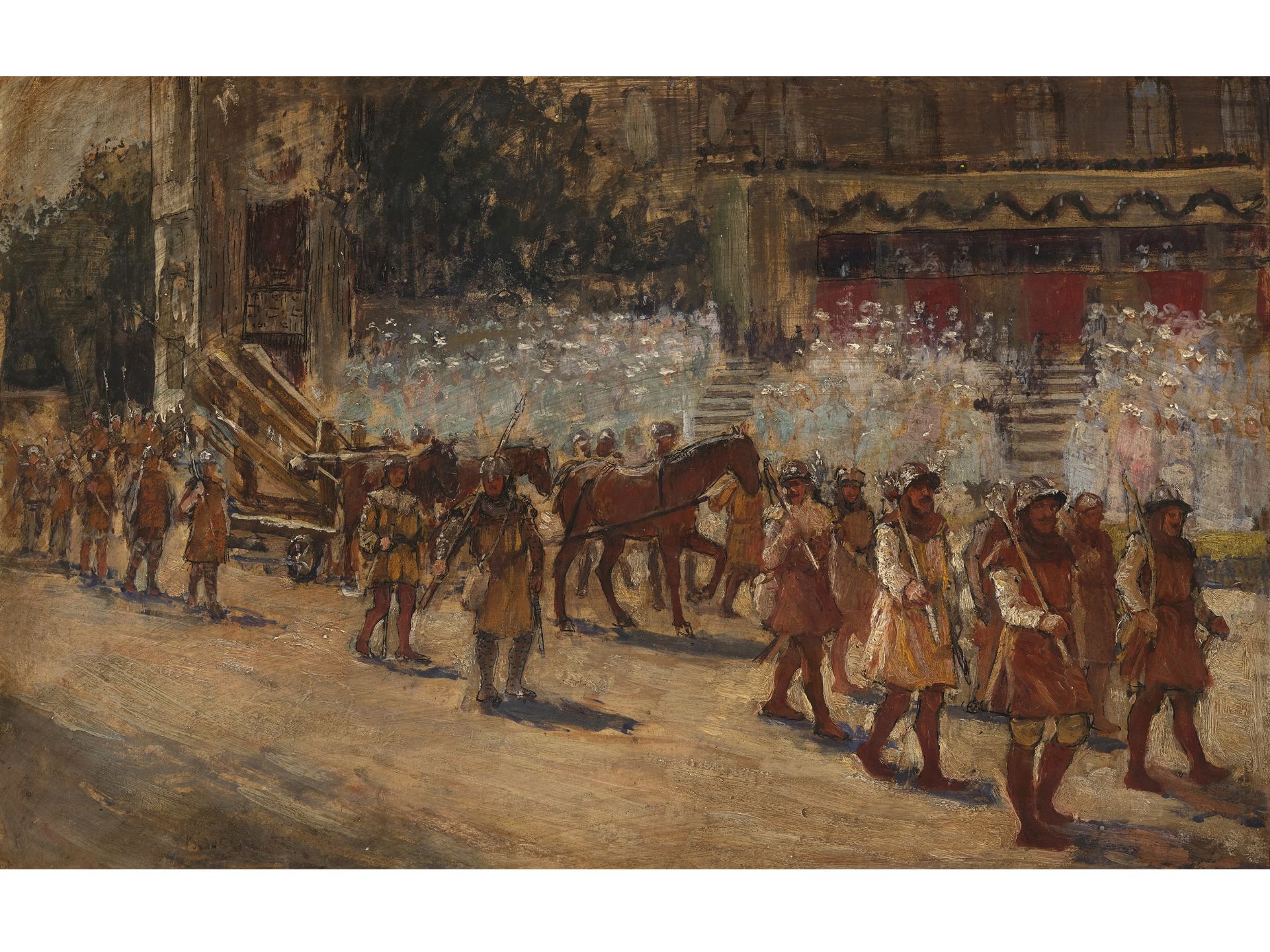 Jonas Julius Klaber, Vienna 1872 - 1939 Vienna, Medieval procession