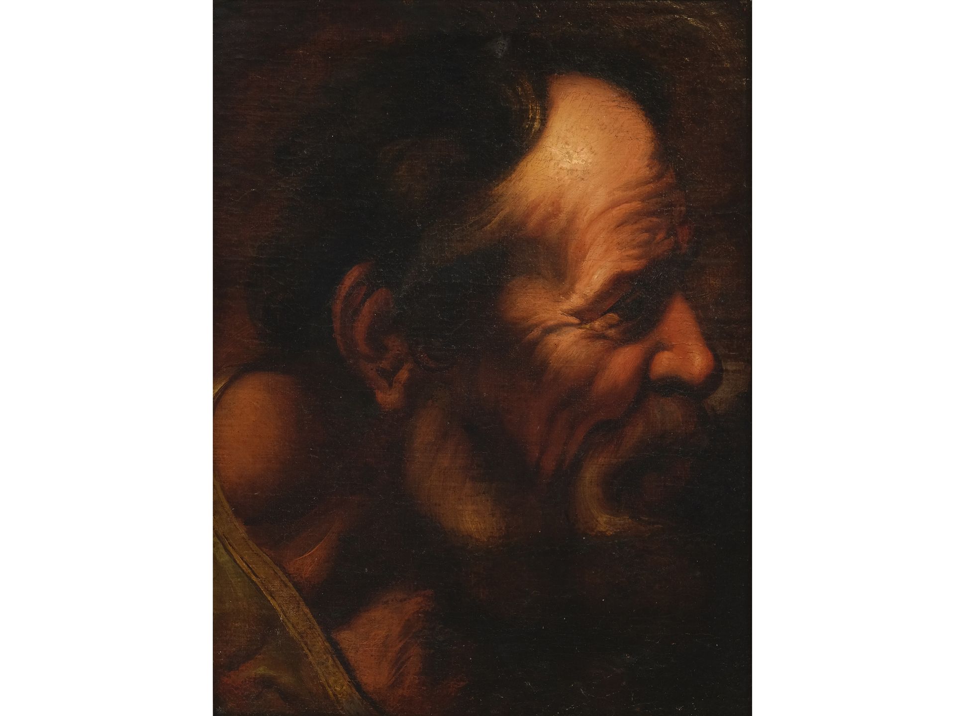 Jacob Jordaens, Antwerp 1593 - 1678 Antwerp, Workshop, Study head