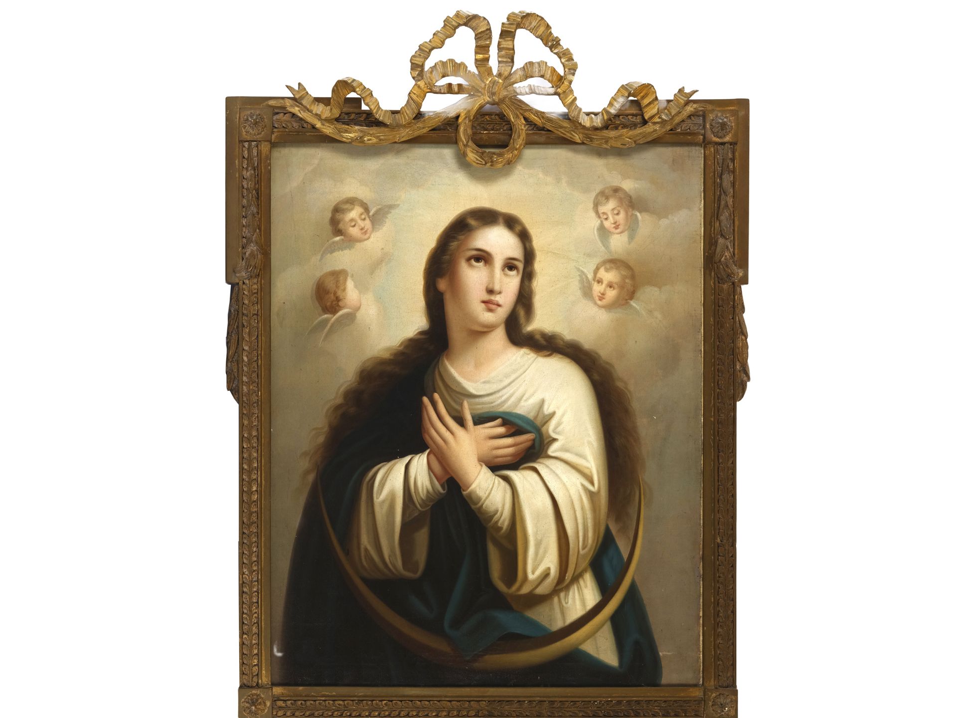 Bartolomé Esteban Murillo, Seville 1617 - 1682 Seville, follower, Virgin of Madrid/ Immaculate Conce - Image 2 of 4