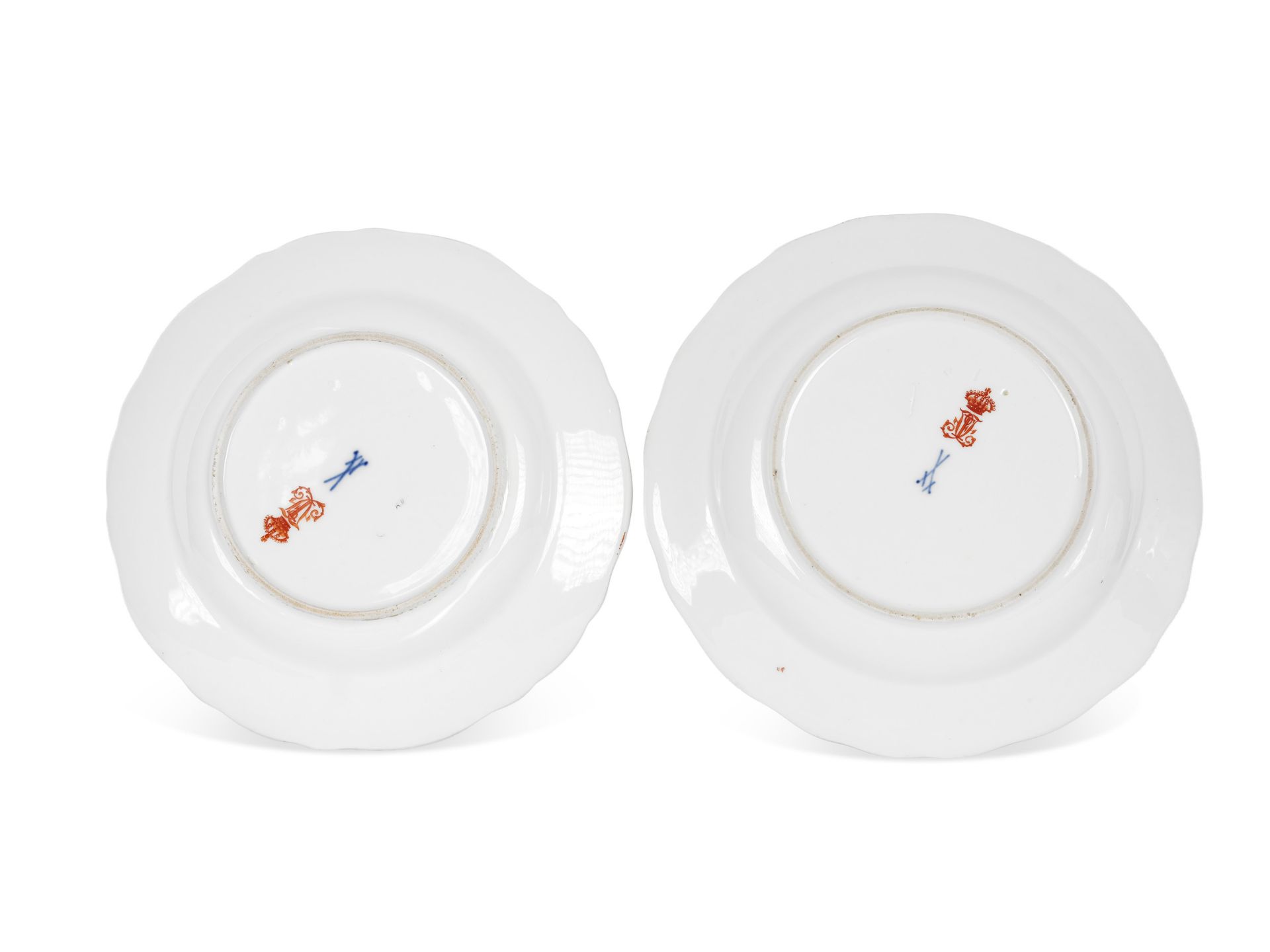 Pair of plates with Chinese decoration, Meissen - Image 2 of 2