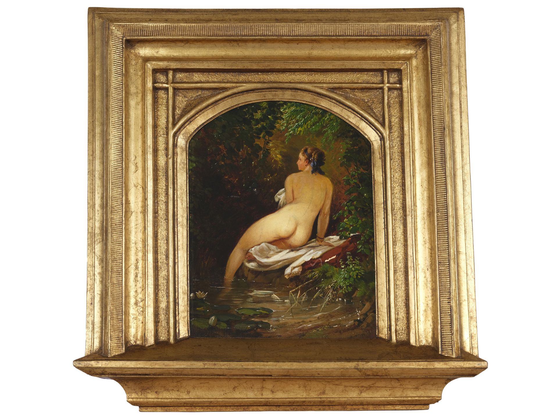 Unknown painter, Bathing woman - Image 2 of 4