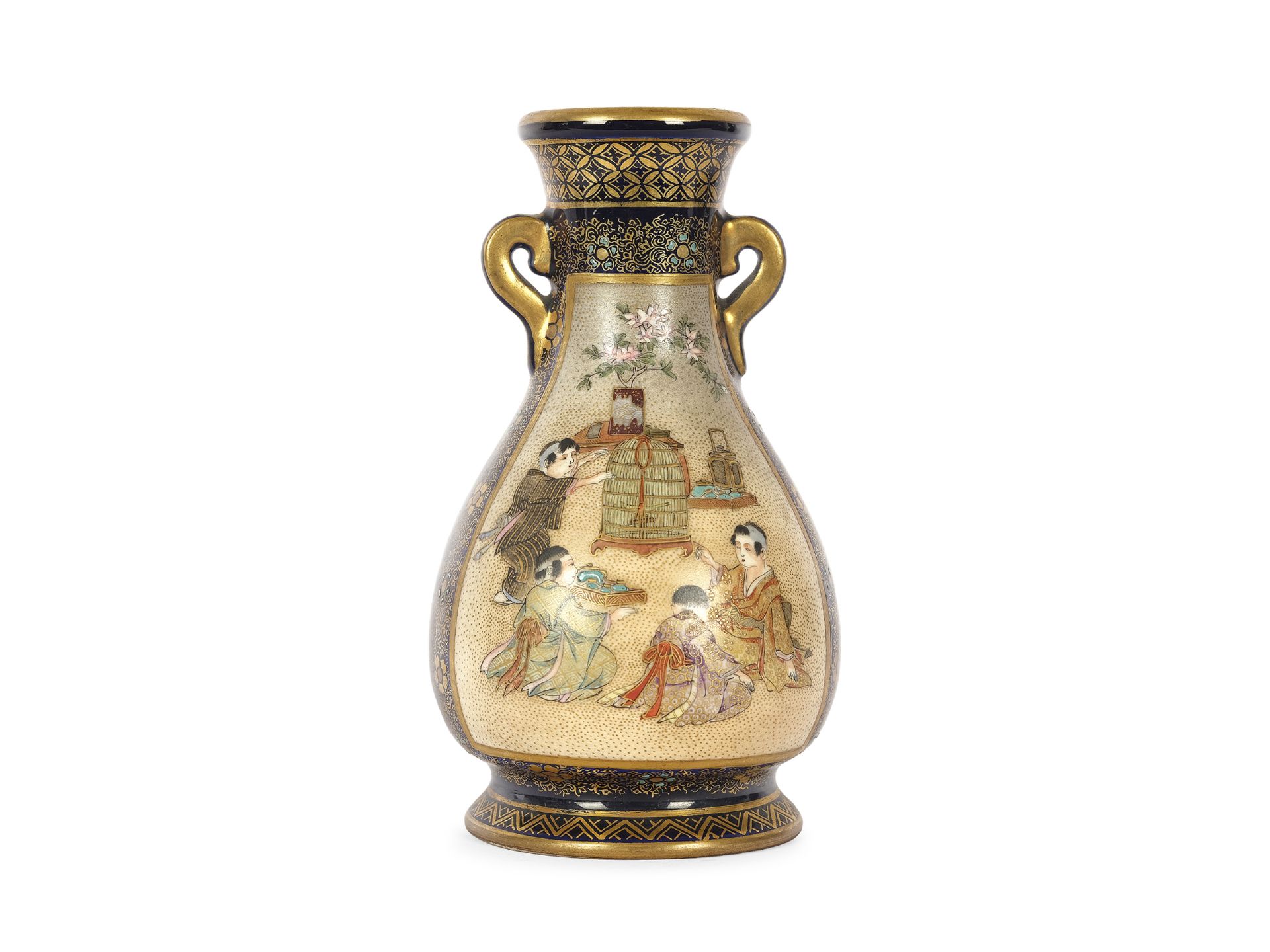 Satsuma-Vase, Japan, Meiji- bis Taishōzeit, 1868-1926