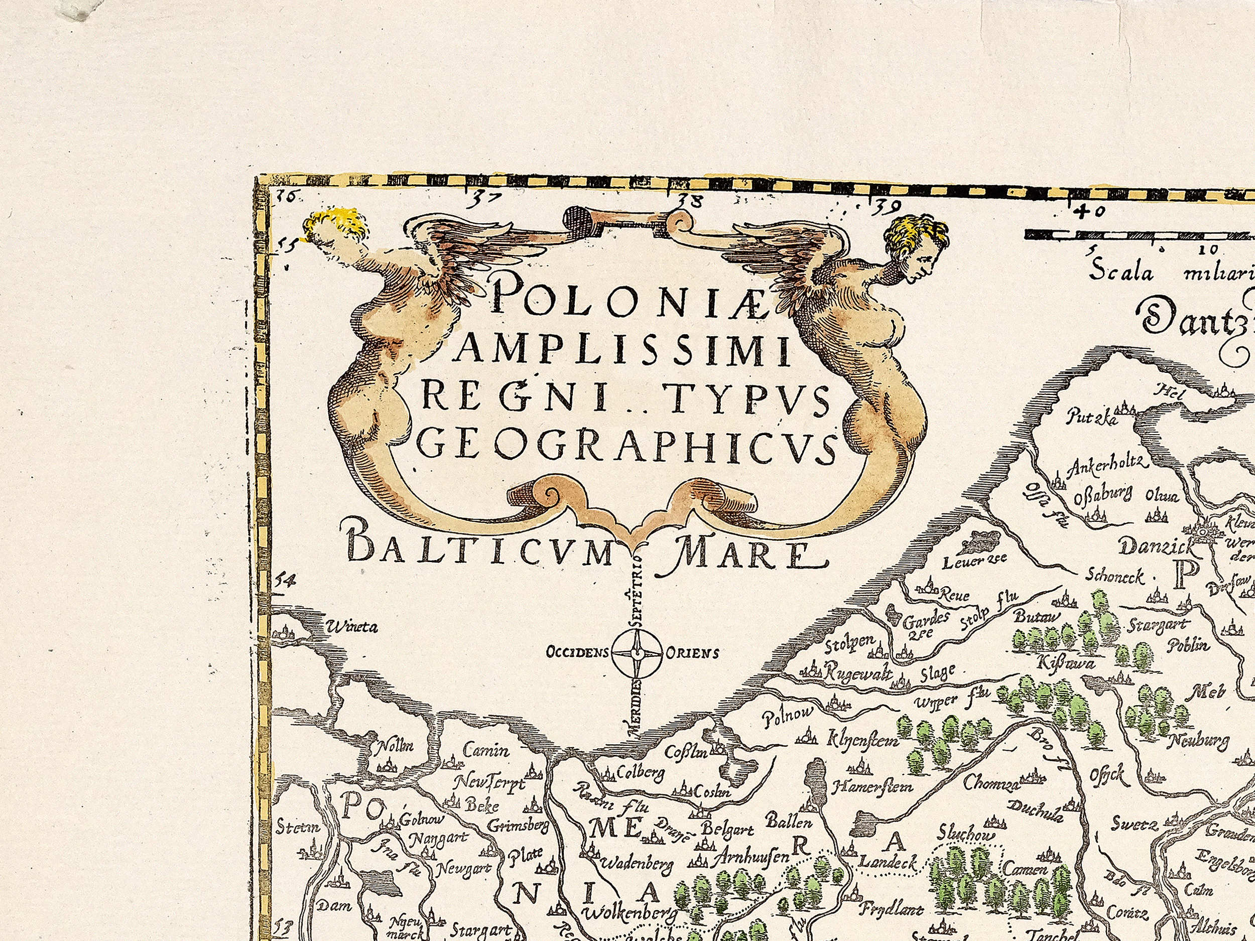 Gerard de Jode, Poloniae Amplissimi Regni Typus Geographicus - Image 2 of 3