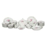 Dinner service, 59-piece, Meissen, Rose decor