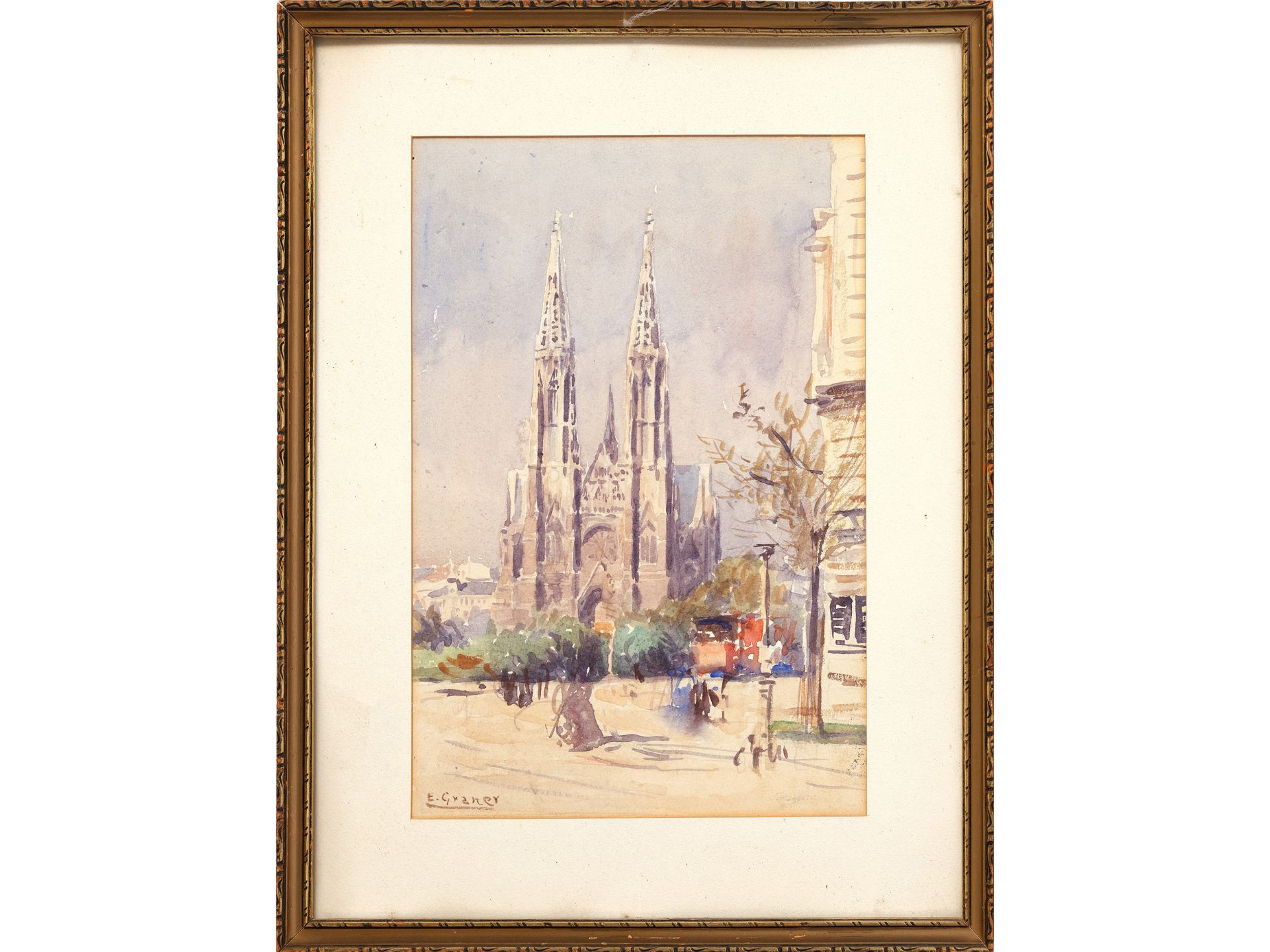 Ernst Graner, Werdau 1865 - 1943 Vienna, Votive Church - Image 2 of 4