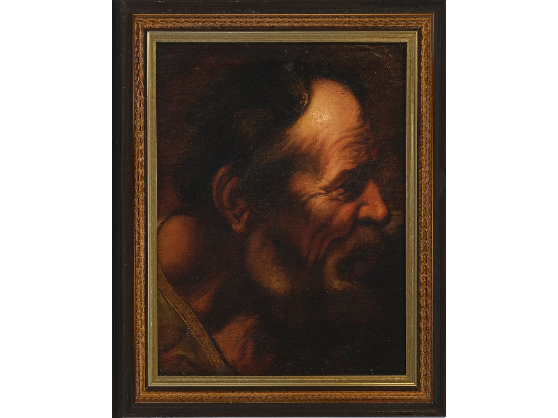 Jacob Jordaens, Antwerpen 1593 - 1678 Antwerpen, Werkstatt, Studienkopf - Bild 2 aus 3