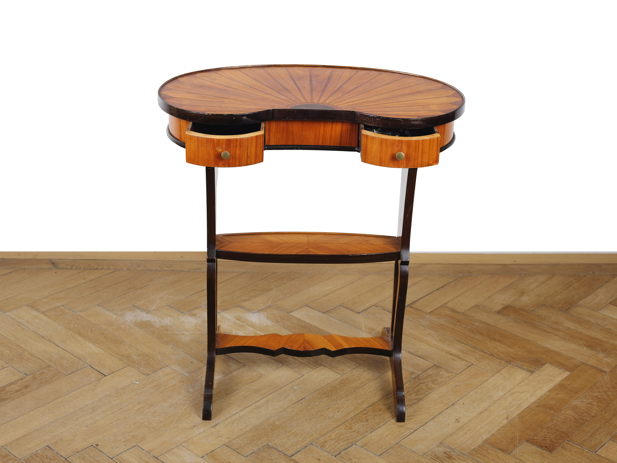 Small kidney-shaped table, Biedermeier, around 1830/40 - Image 3 of 6