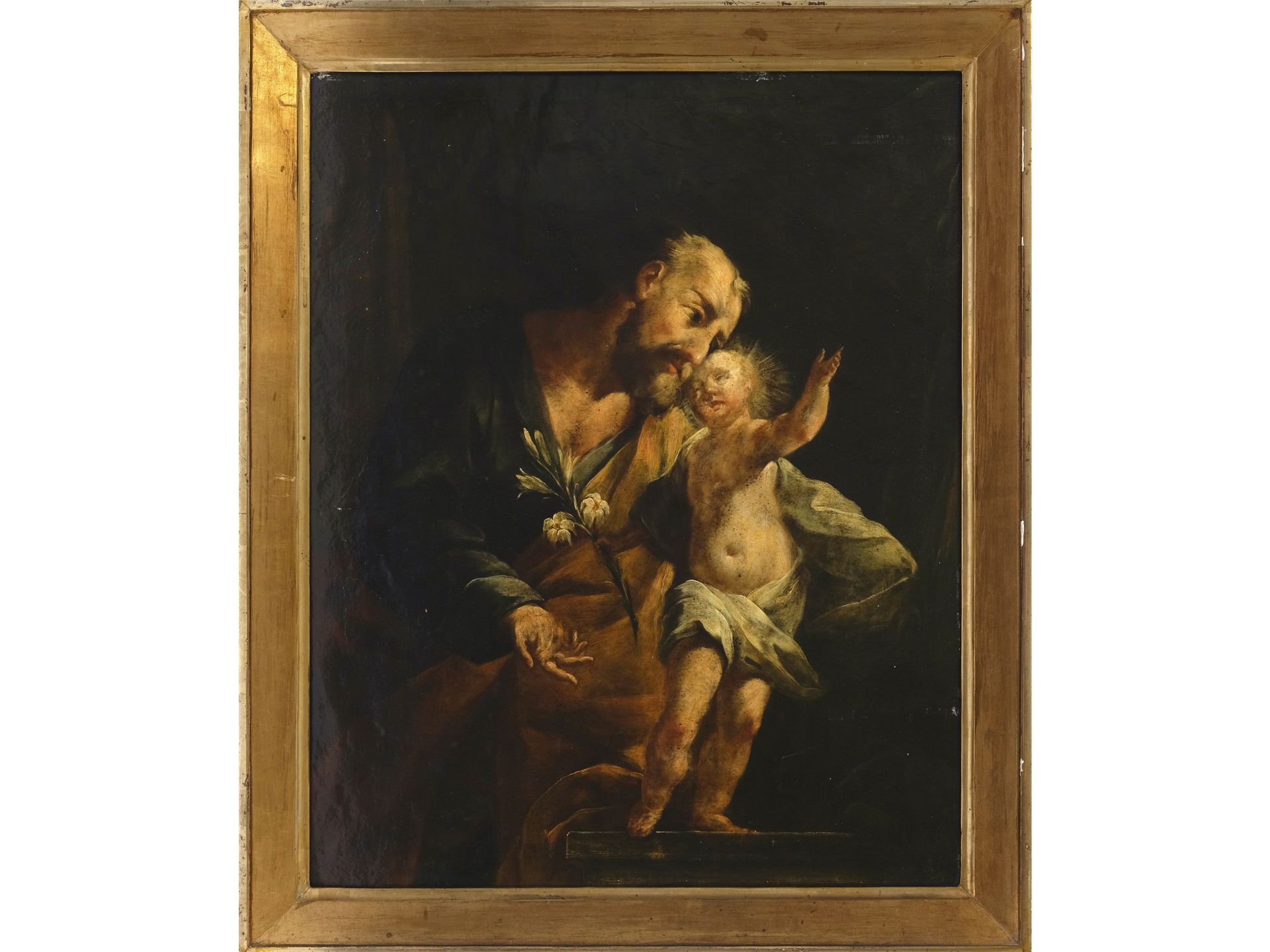 Süddeutscher Meister, 18. Jahrhundert, Josef mit dem Kind - Bild 2 aus 3