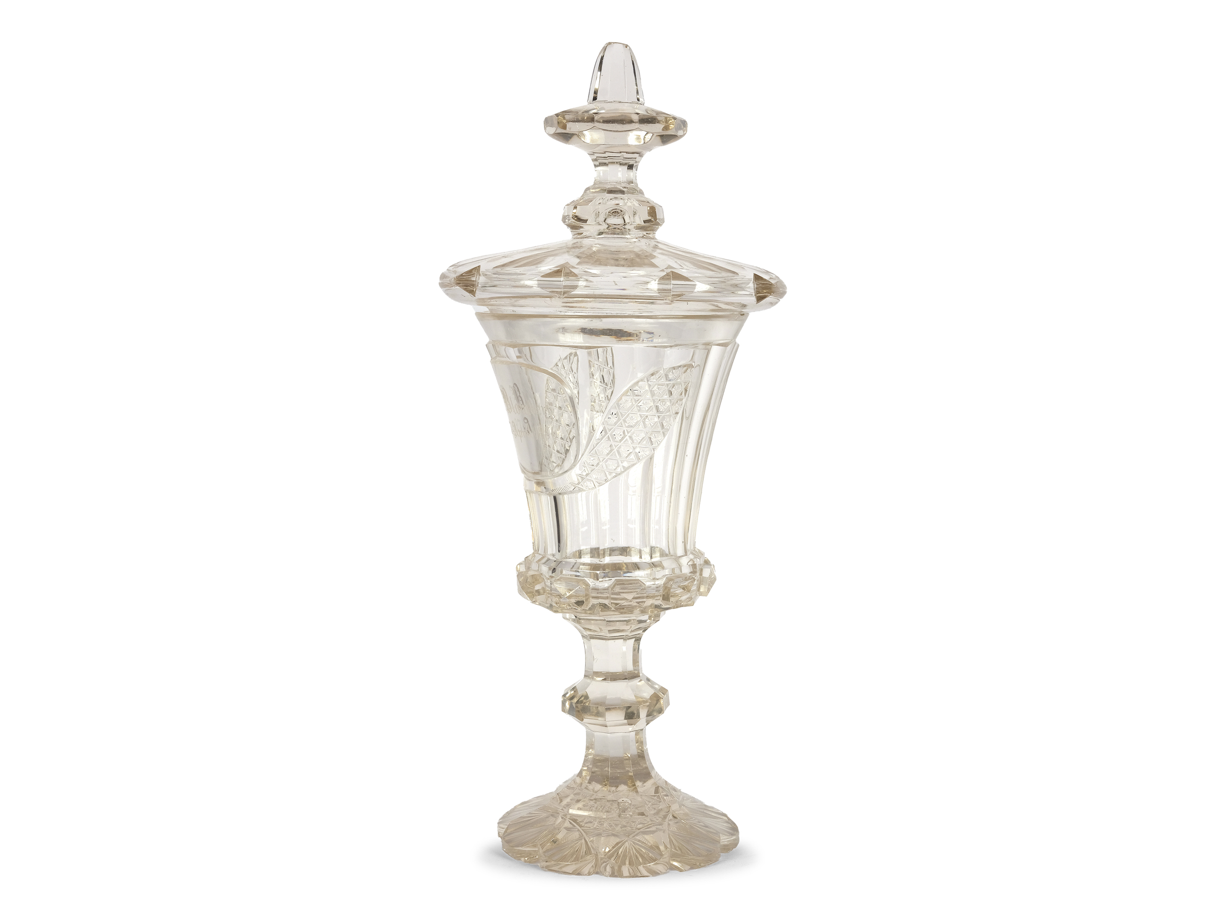 Lidded goblet, mid 19th century - Image 3 of 8