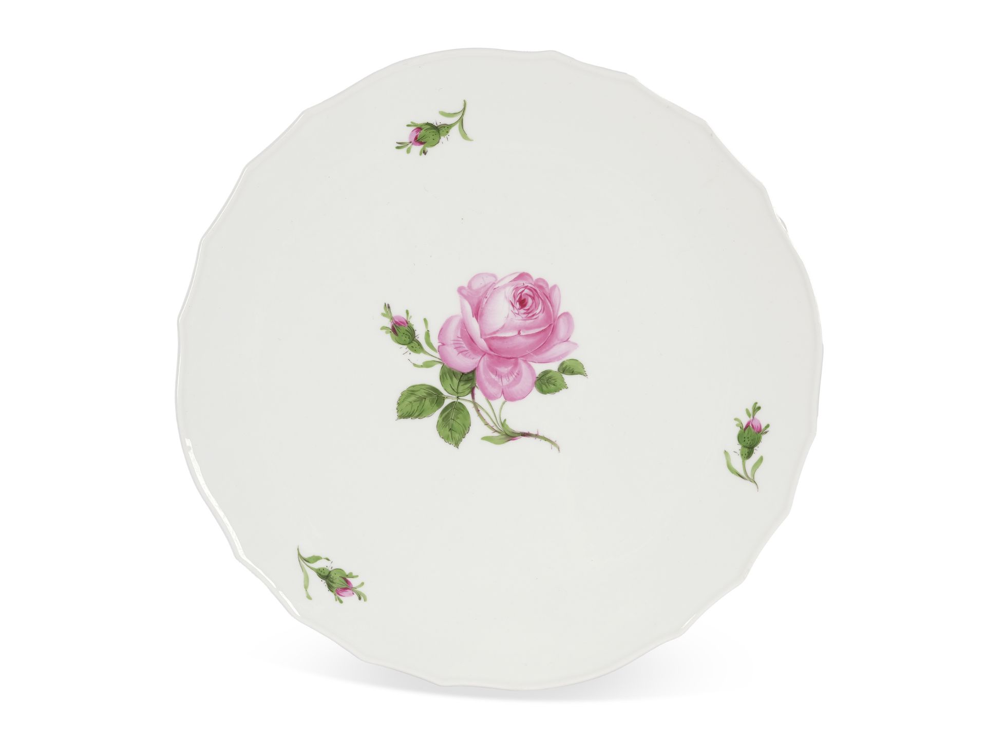 Tea set, 38-piece, Meissen, Rose decor - Image 2 of 5