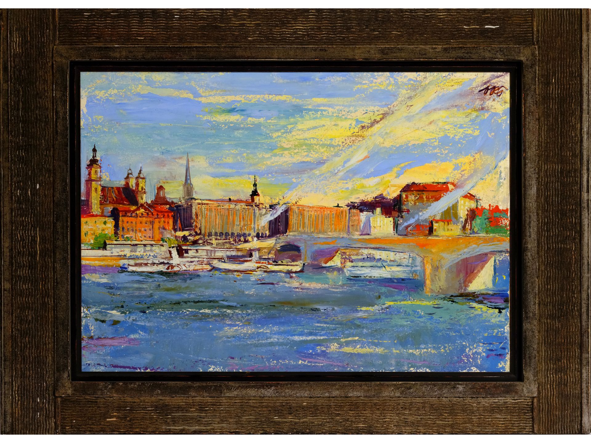 Otto Rudolf Schatz, Vienna 1900 - 1961 Vienna, View over Linz - Image 2 of 3