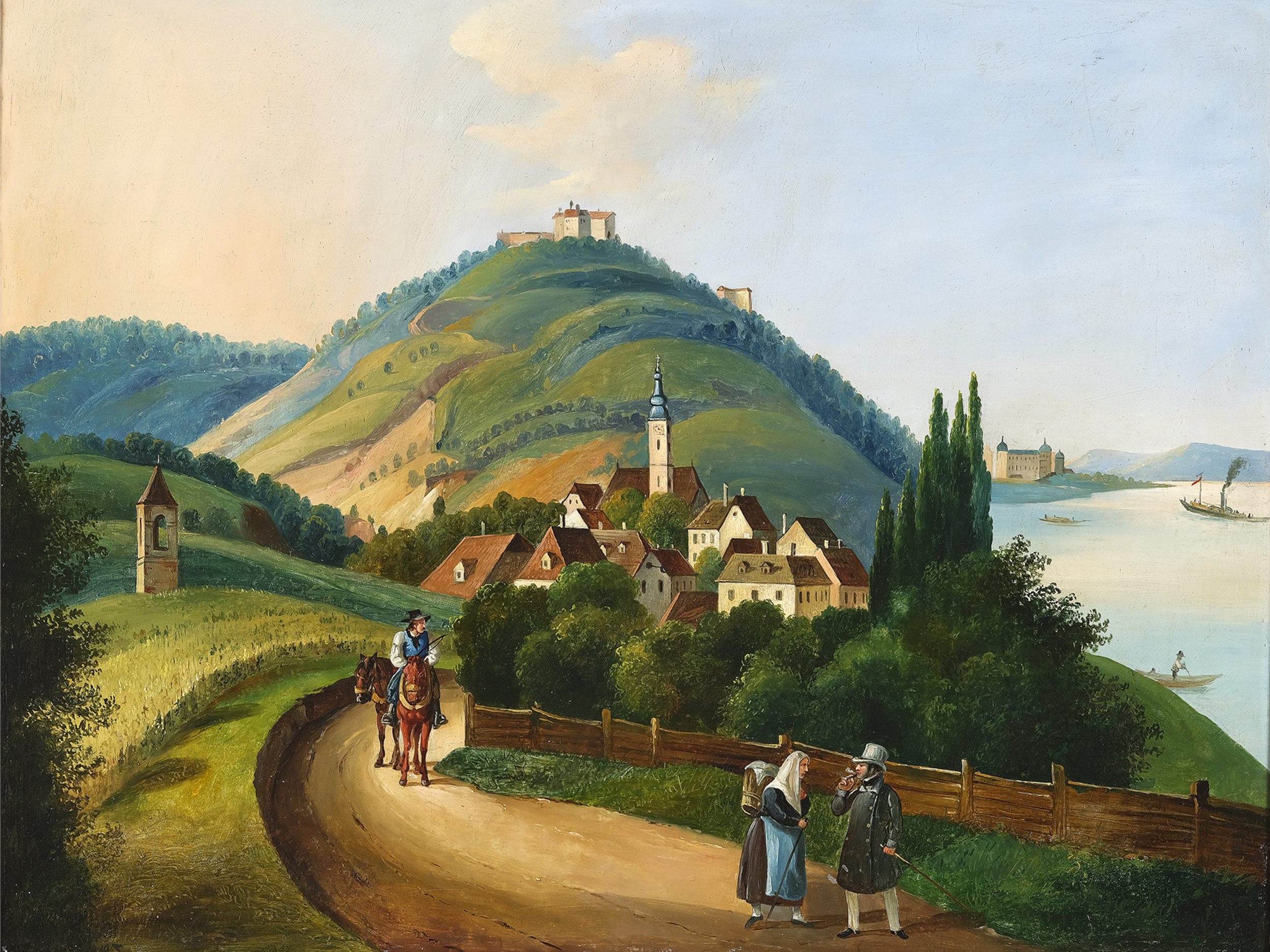 Unknown painter, View of the Kahlenberg village