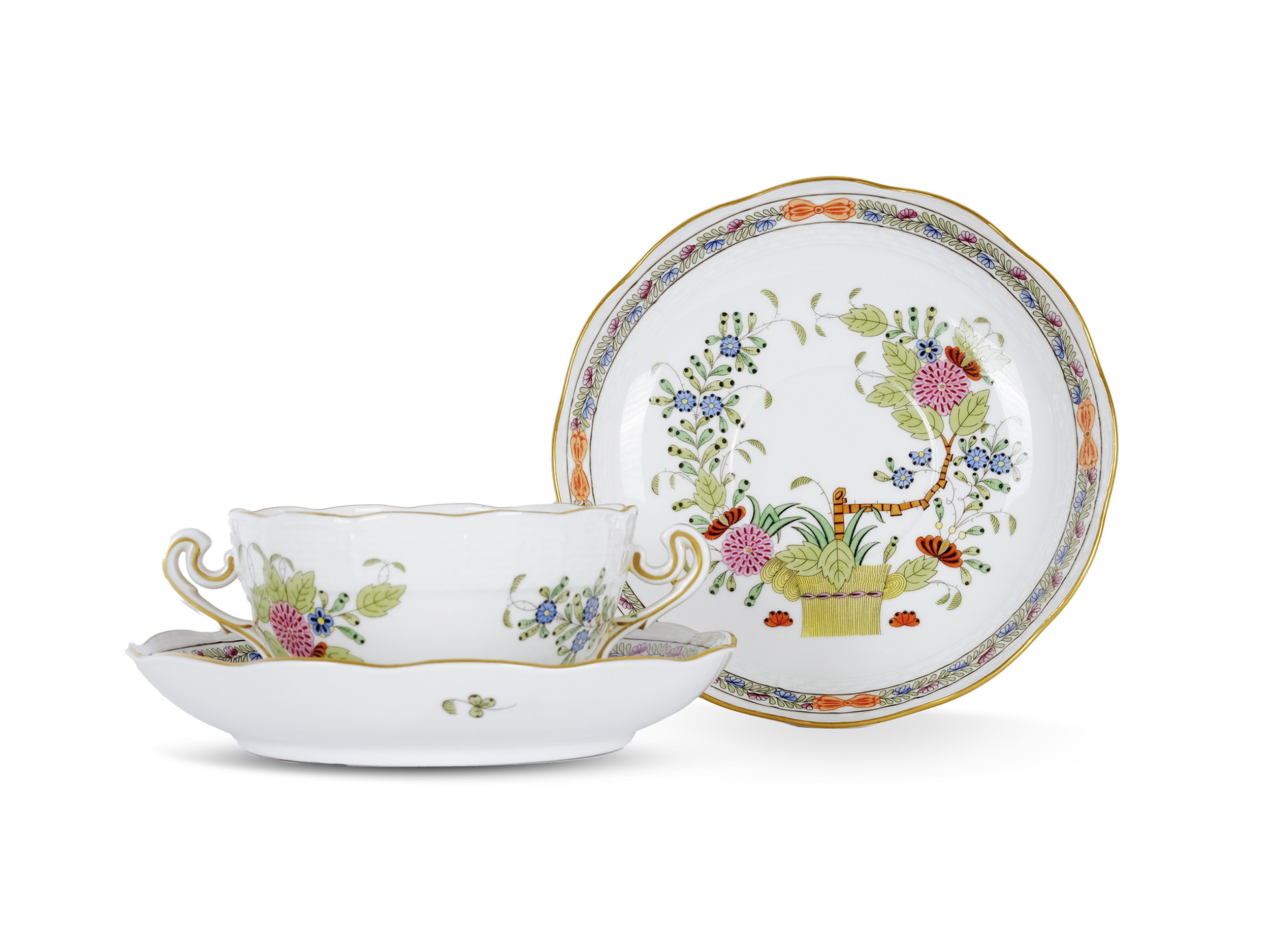 Large dinner service, 74-piece, Herend, Fleurs des Indes/Indian Basket Multicolour - Image 5 of 8