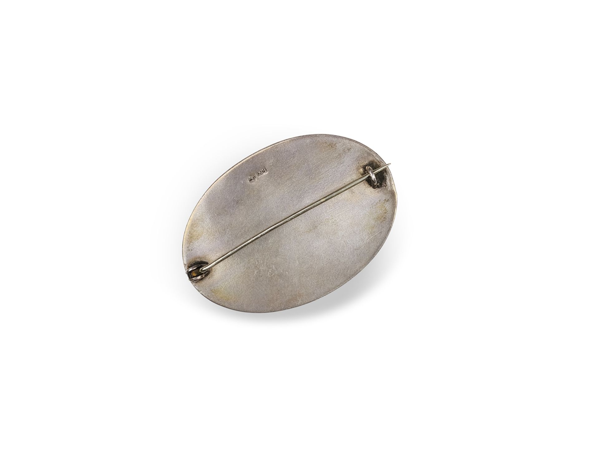 Oval brooch, in the style of Josef Hoffmann, around 1910/20 - Image 2 of 2