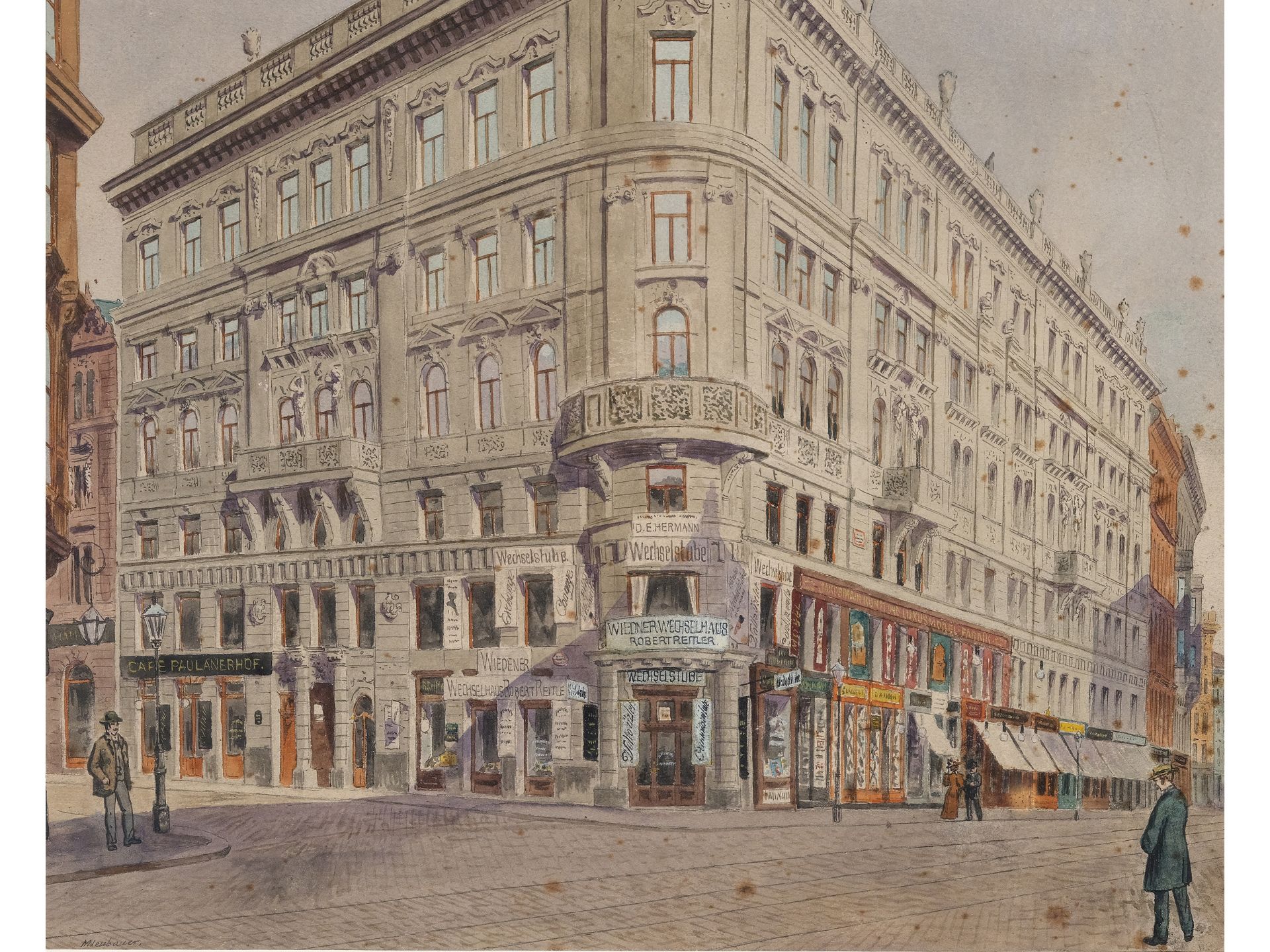 Max Neubauer, tätig in Wien um 1890-1920, Wiedner Wechselhaus