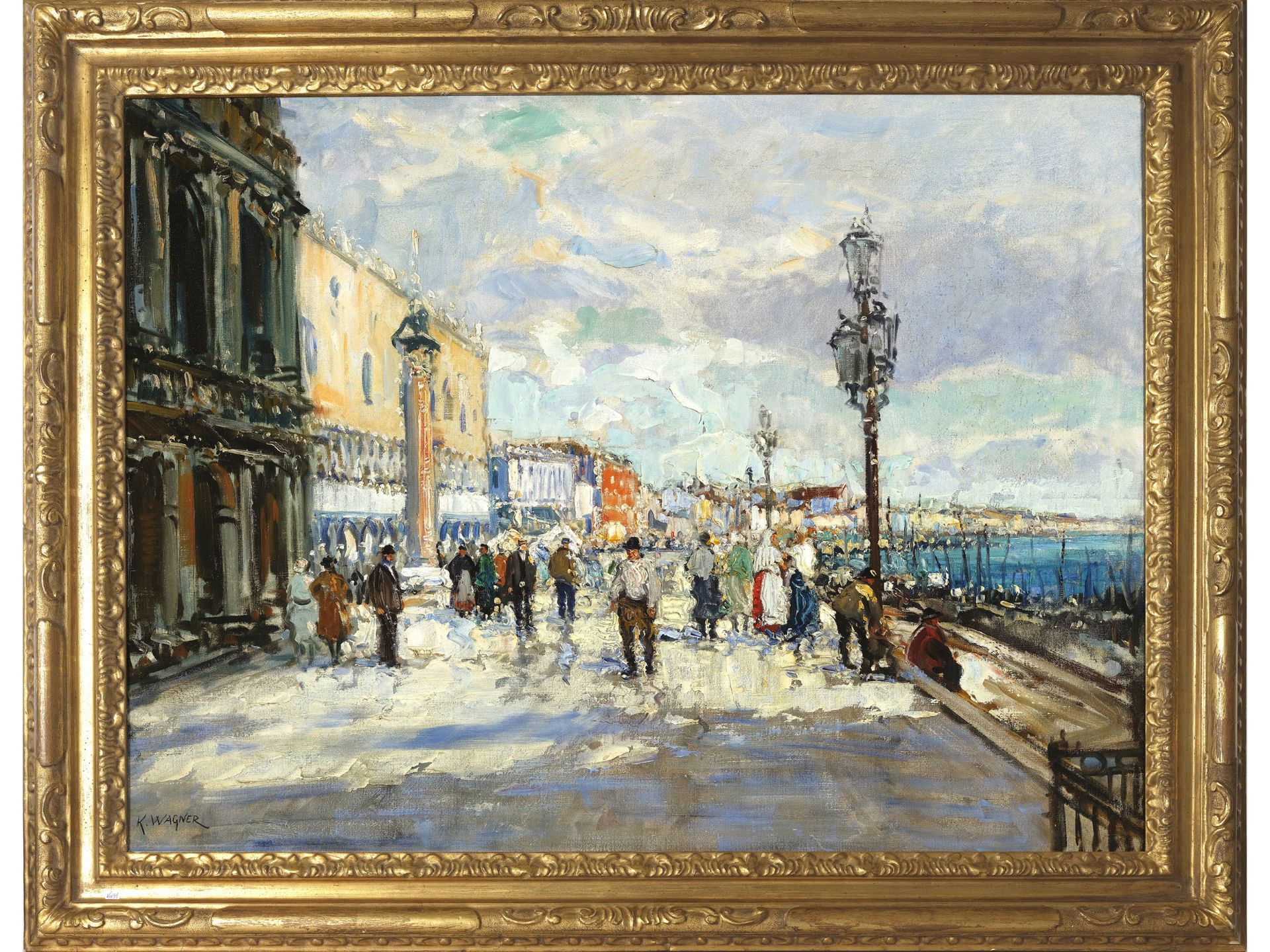 Georg Fischhof, Wien 1859 - 1914 Wien, Venedig - Riva degli Schiavone - Bild 2 aus 5