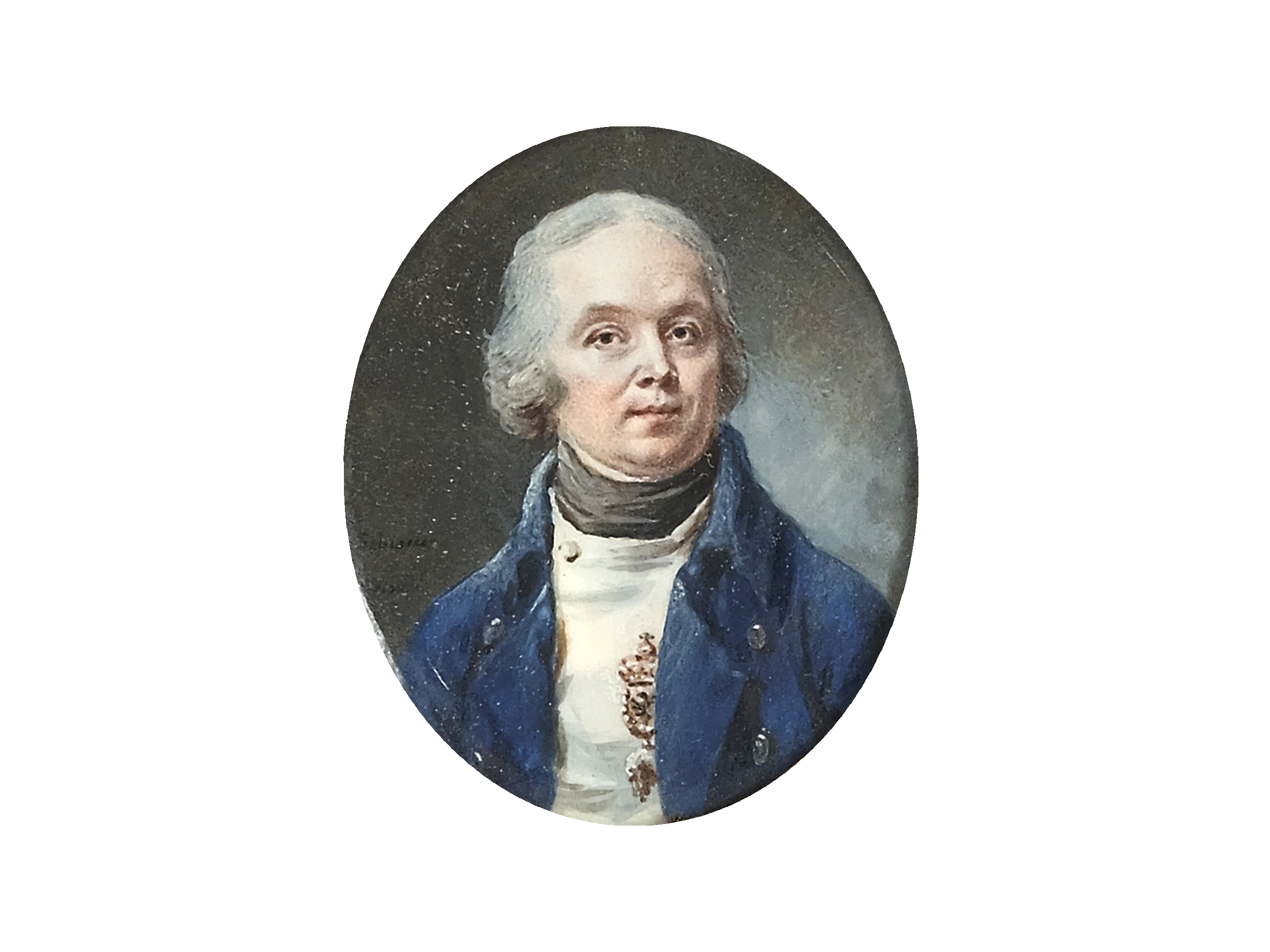 Johann Ernst Heinsius, Ilmenau 1731 - 1794 Erfurt, Portrait miniature of an English nobleman - Image 2 of 3