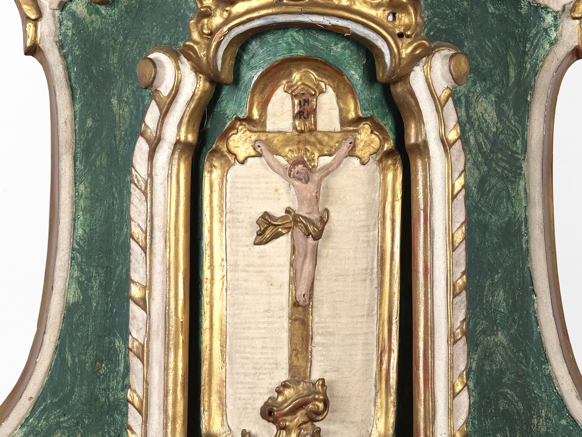 Small baroque reliquary, mid 18th century - Image 2 of 3