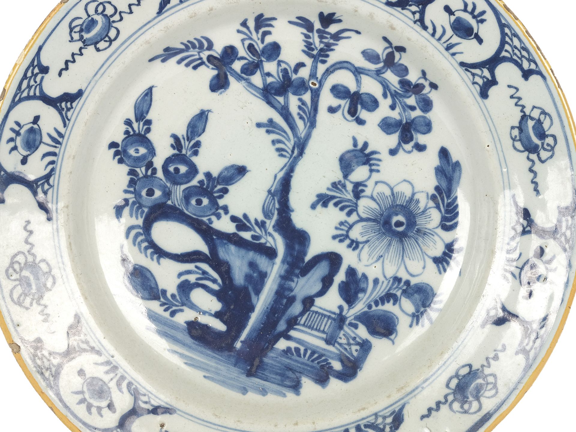 Plate, Delft, 18th century - Image 2 of 3