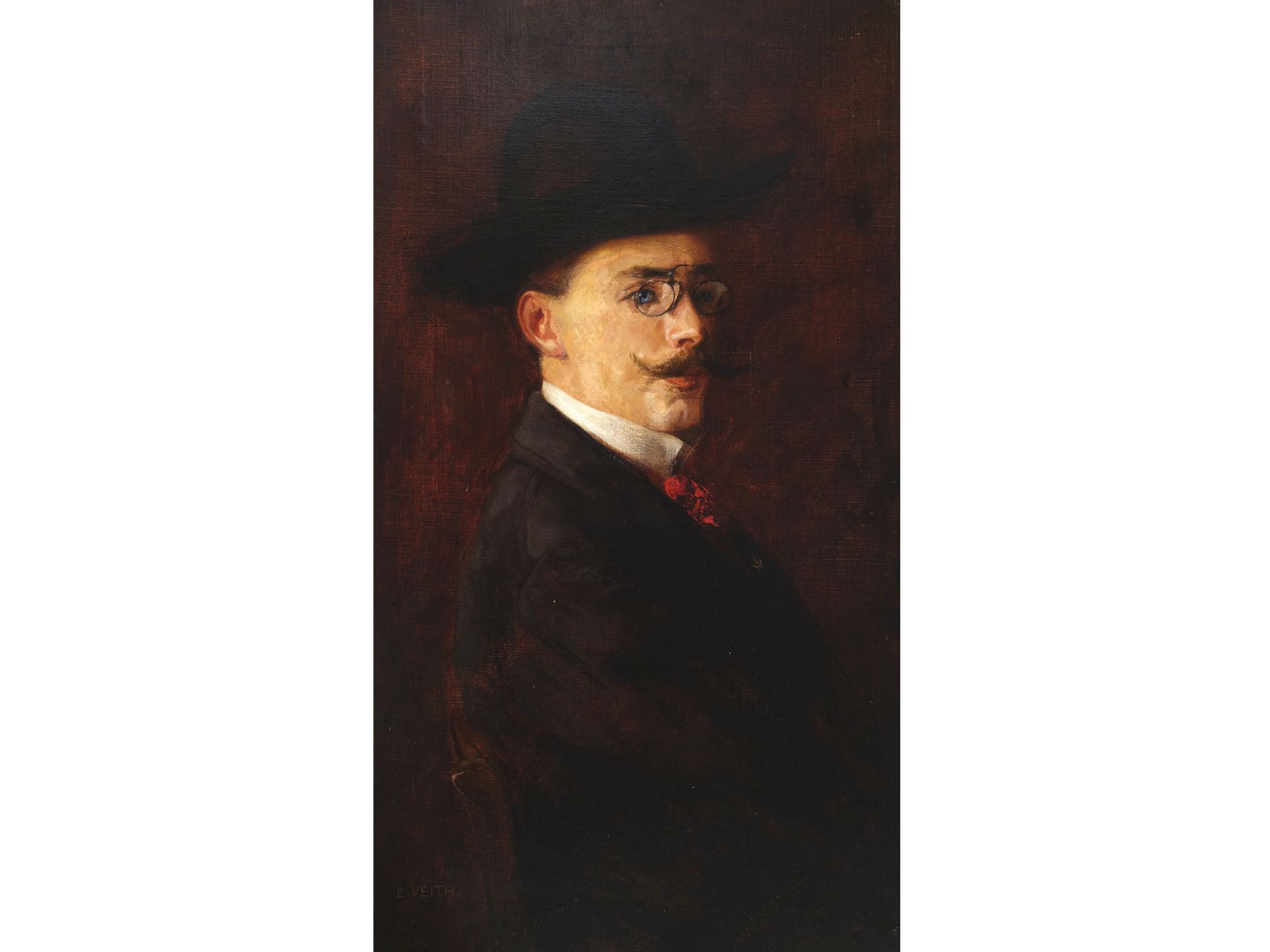 Eduard Veith, Neutitschein 1858 - 1925 Vienna, Portrait of a gentleman