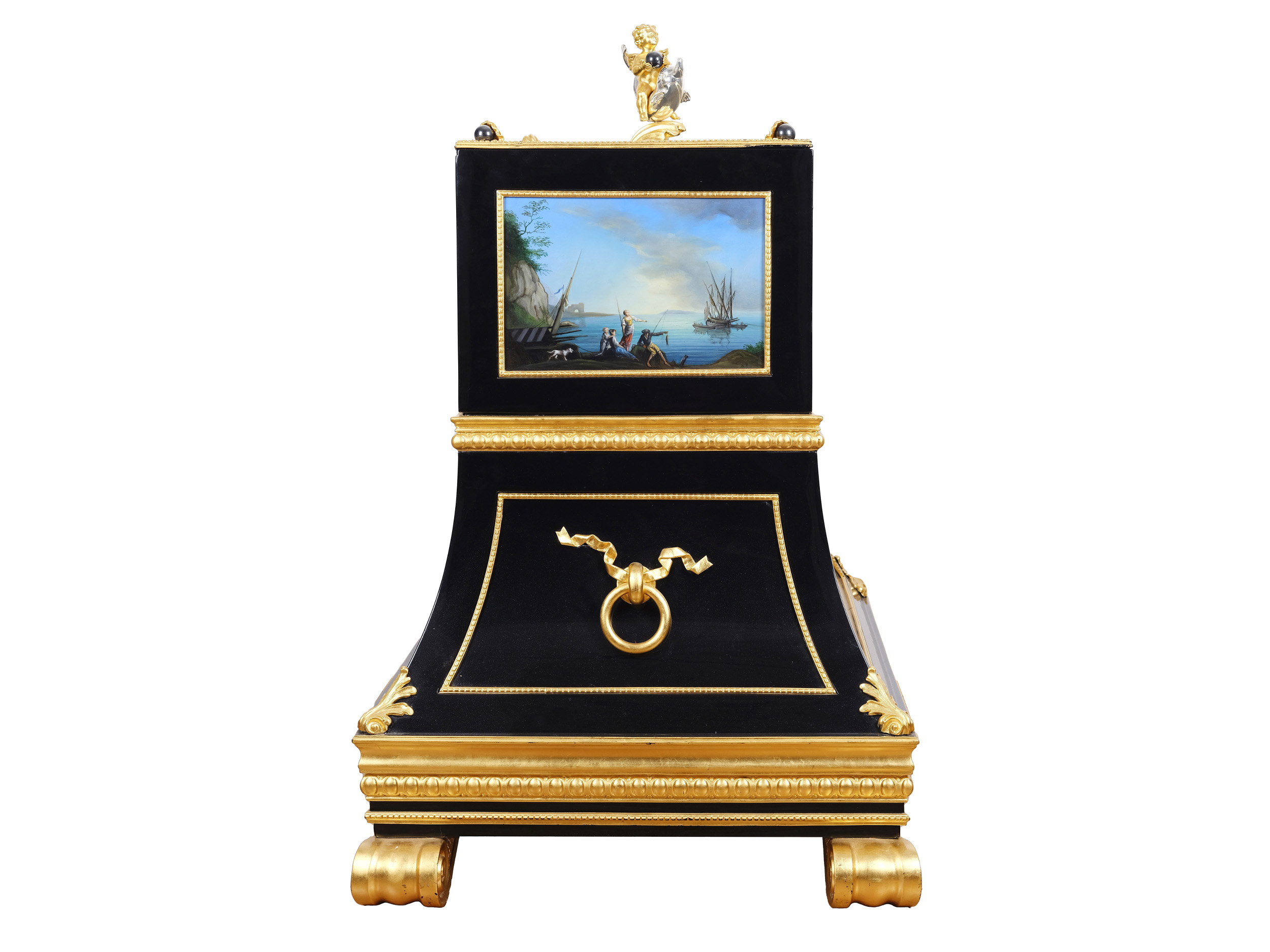 Safe, one-of-a-kind, handcrafted, revolving maritime scenes after Claude J. Vernet - Image 3 of 20