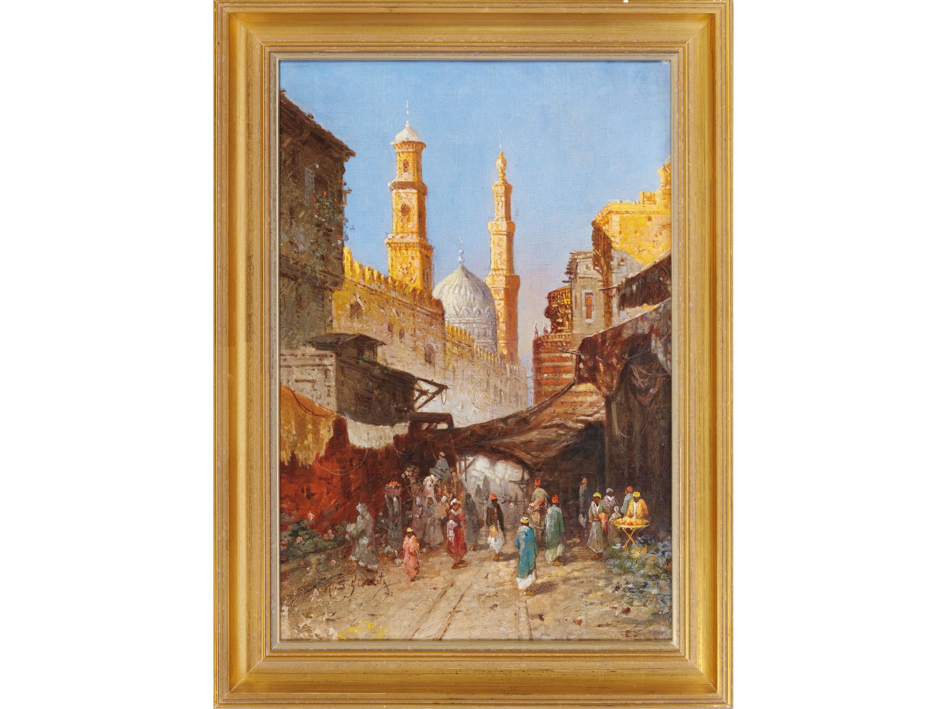 Painter of Orientalism, Oriental street scene - Image 2 of 4