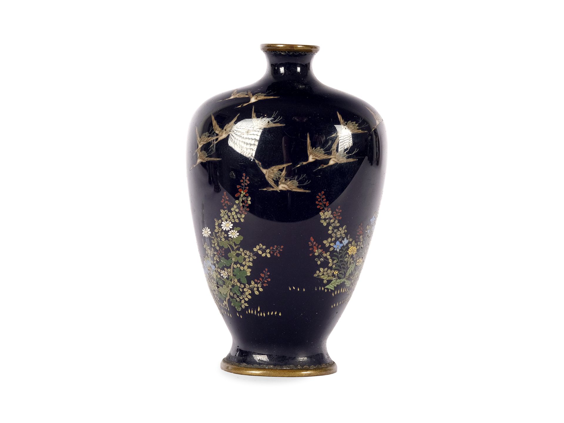 Cloisonné vase - Image 2 of 3