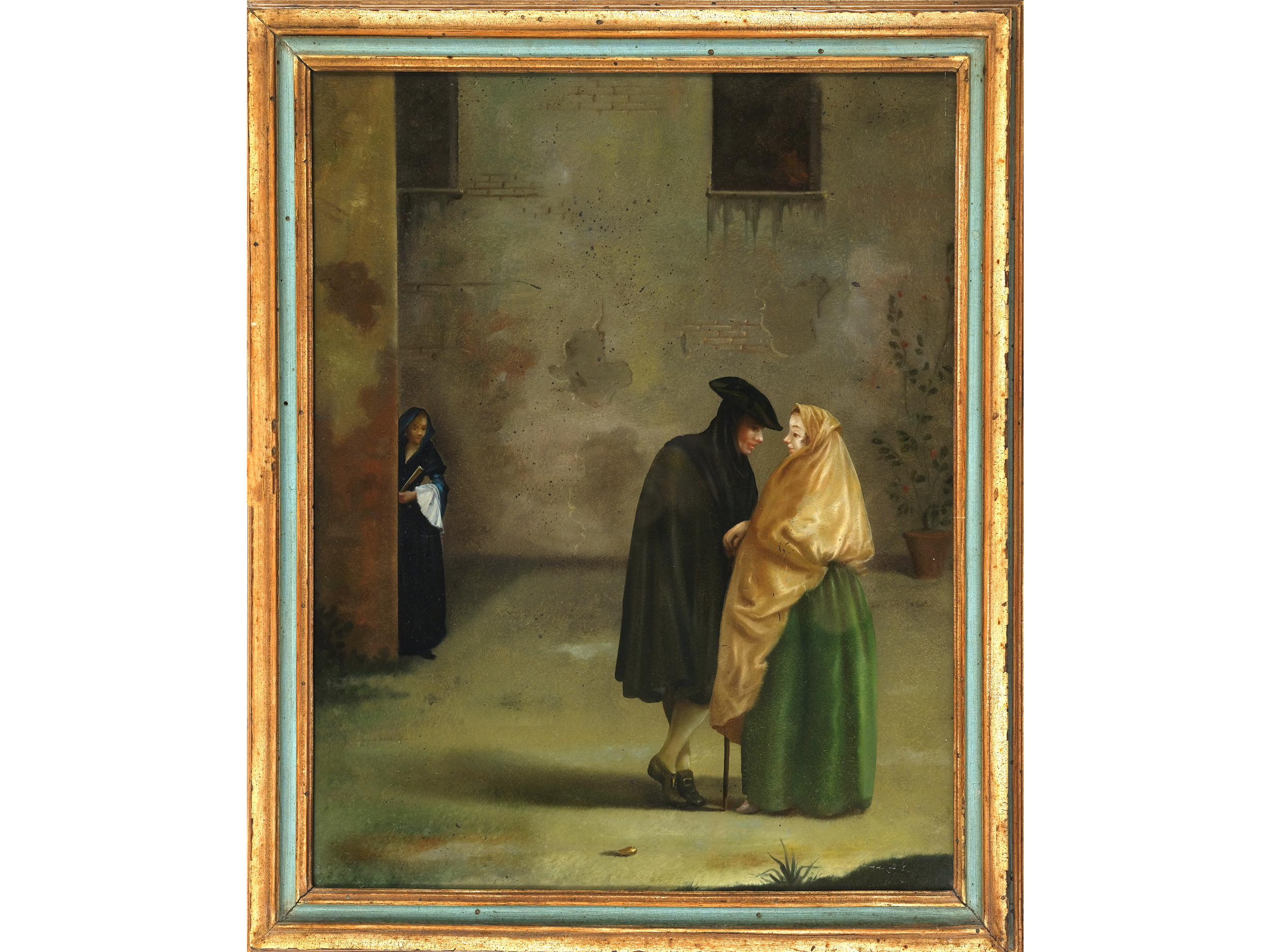 Pietro Longhi, Venice 1702 - 1785 Venice, attributed Pietro Longhi, The Encounter - Image 2 of 4