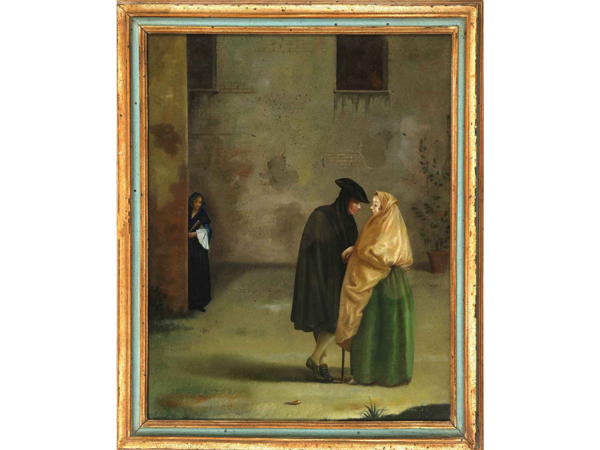 Pietro Longhi, Venedig 1702 - 1785 Venedig, zugeschrieben, Die Begegnung - Bild 2 aus 4