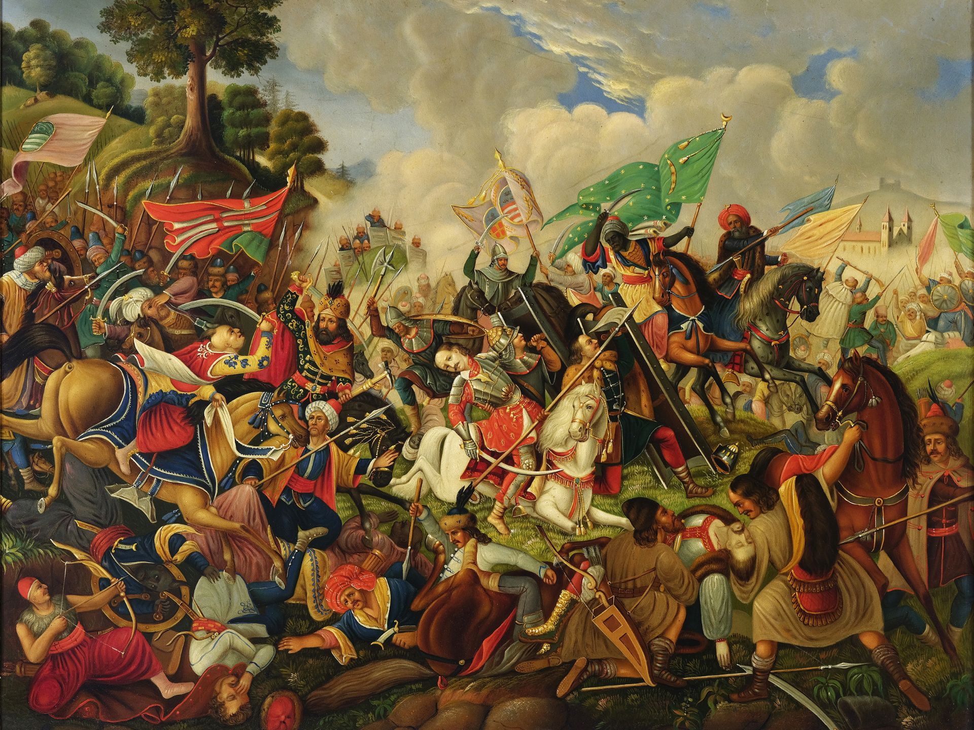 Unknown painter, Battle of the Magyars against the Turks