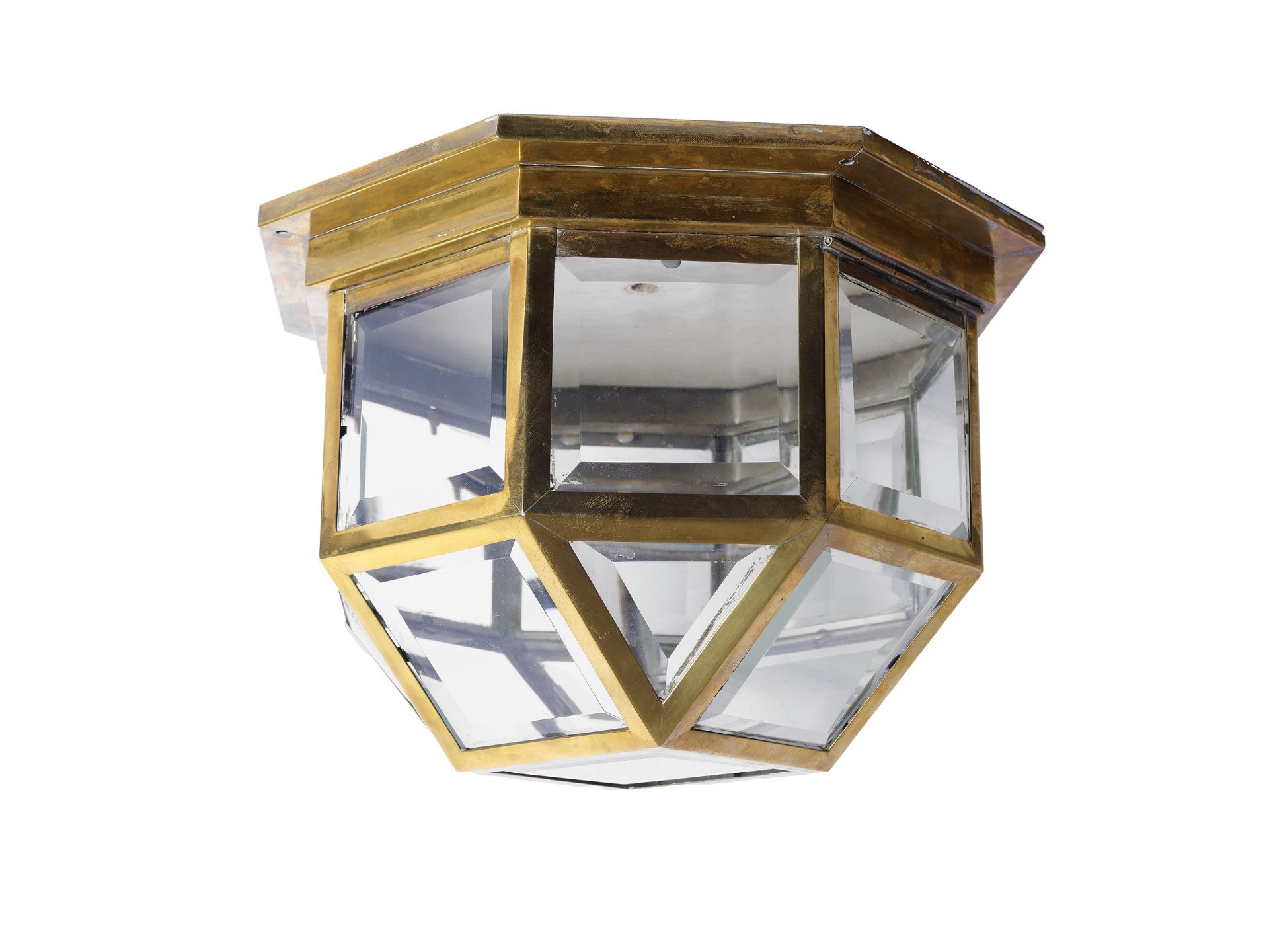 Octagonal ceiling light, designed by Josef Hoffmann, 1900/01