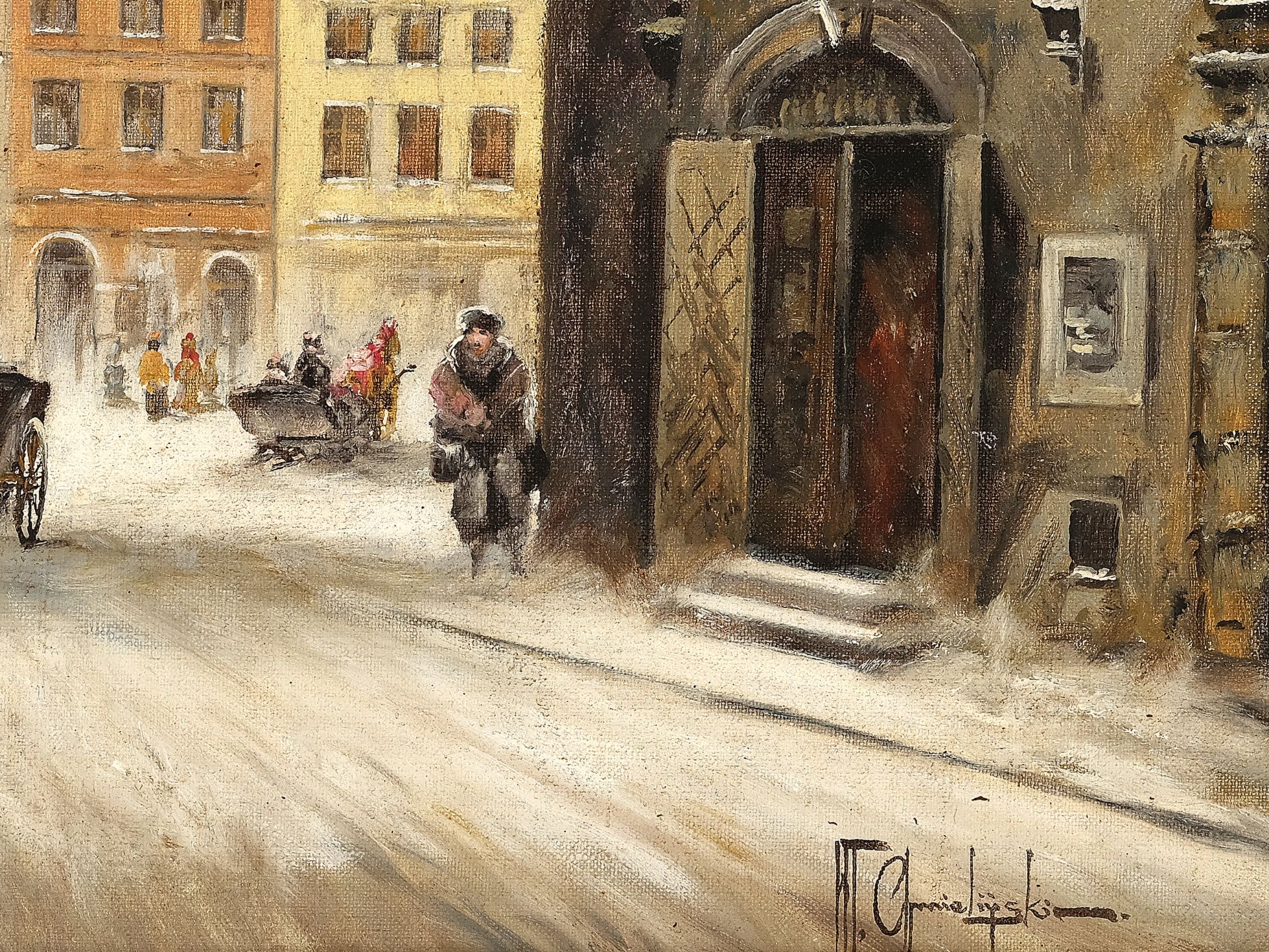 Władysław Chmieliński, Warschau 1911 - 1979 Warschau, Warschau im Winter - Bild 4 aus 5