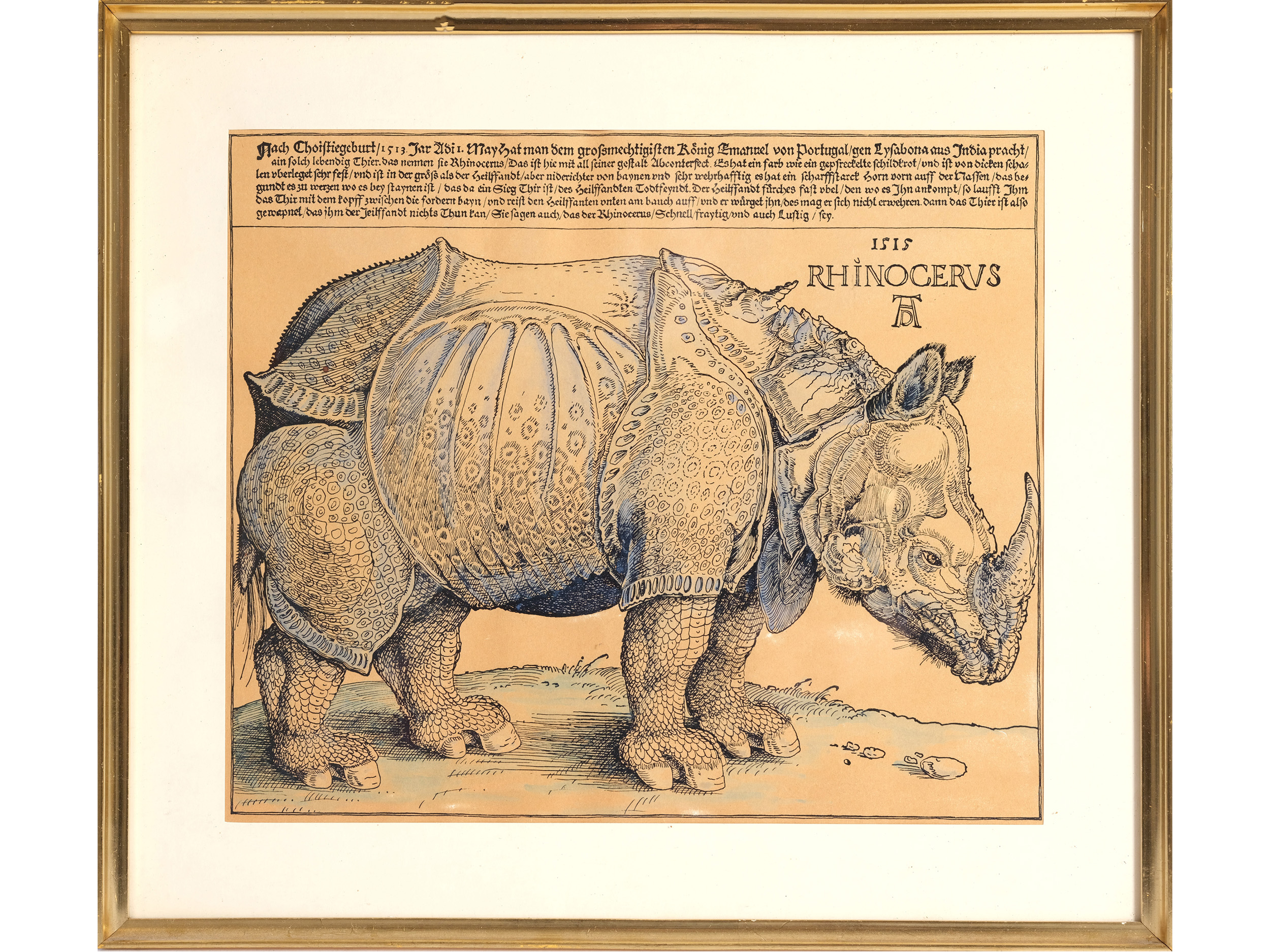 Albrecht Dürer, Nuremberg 1471 - 1528 Nuremberg, follower, The Rhinoceros - Image 2 of 4