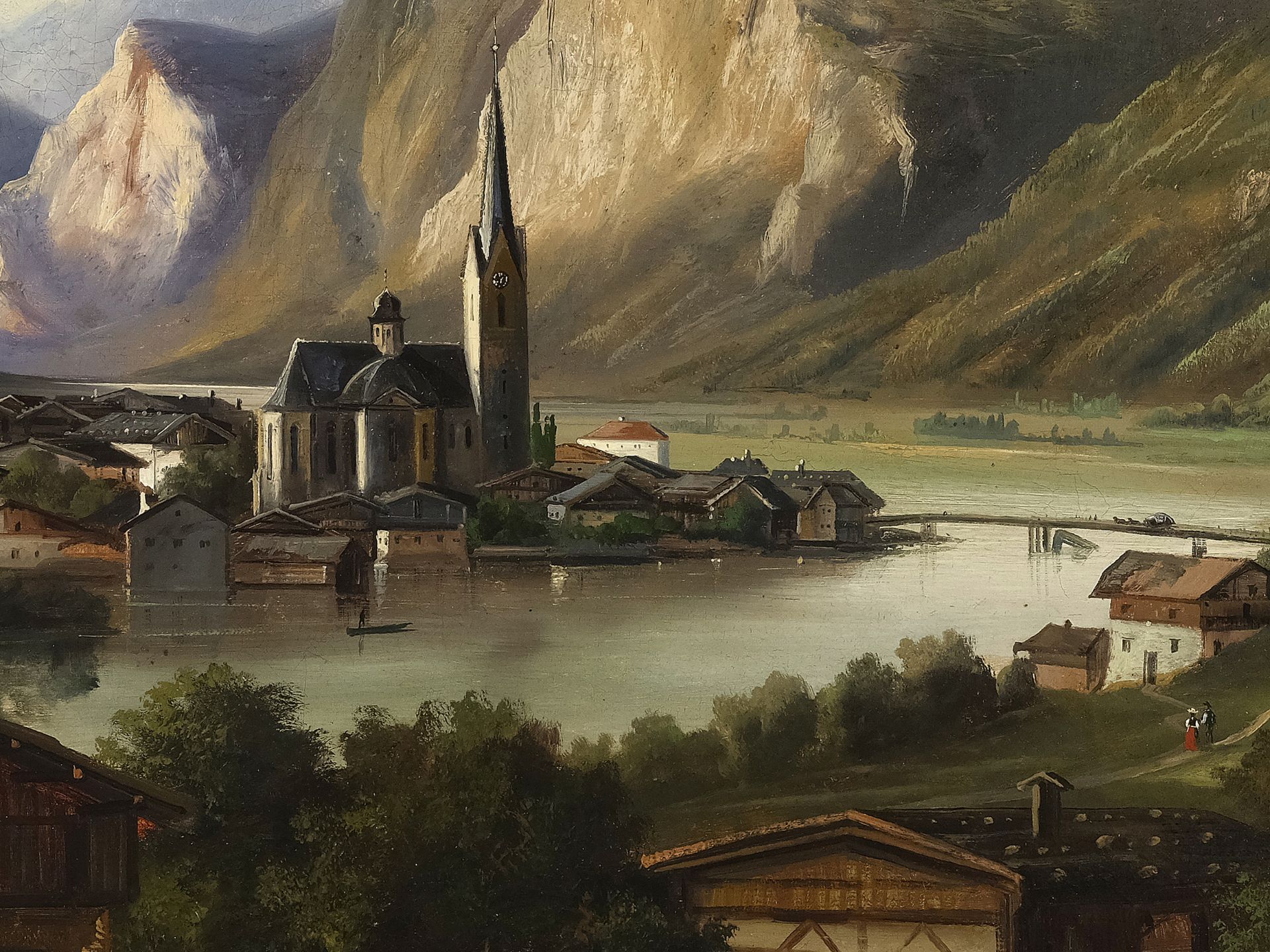 Jakob Canciani, Villach 1820 - 1891, attributed, View of Villach - Image 3 of 6