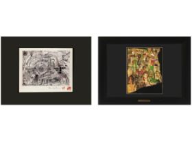 Friedensreich Hundertwasser, Wien 1928 - 2000 Brisbane, Konvolut: 2 Kunstdrucke bekannter Motive