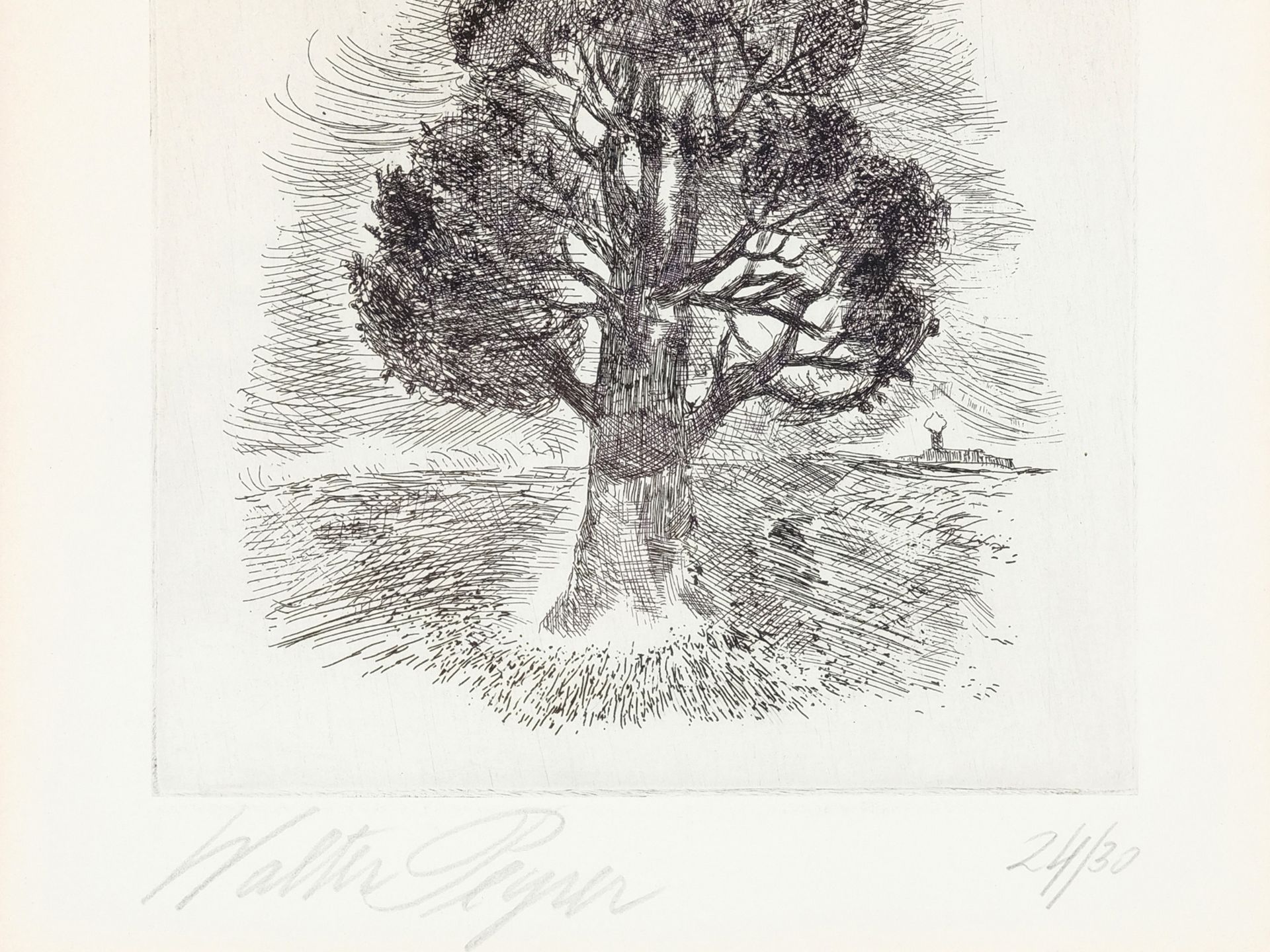 Walter Peyrer, Deutschland, 20. Jahrhundert, Baum - Bild 3 aus 4